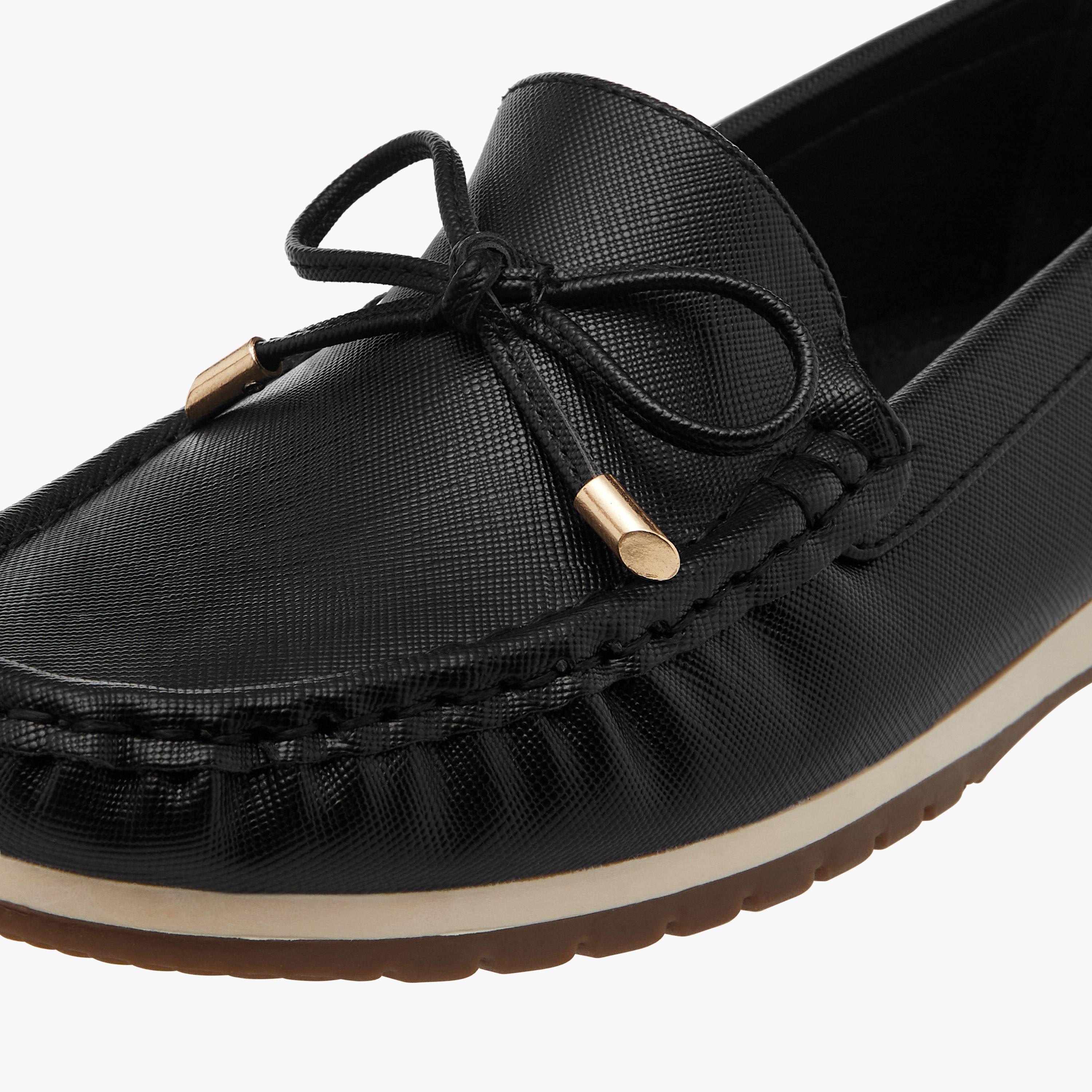 Le Confort Bow Detail Slip-On Comfort Moccasins-women-shoes-loafersandmoccasins-image-4