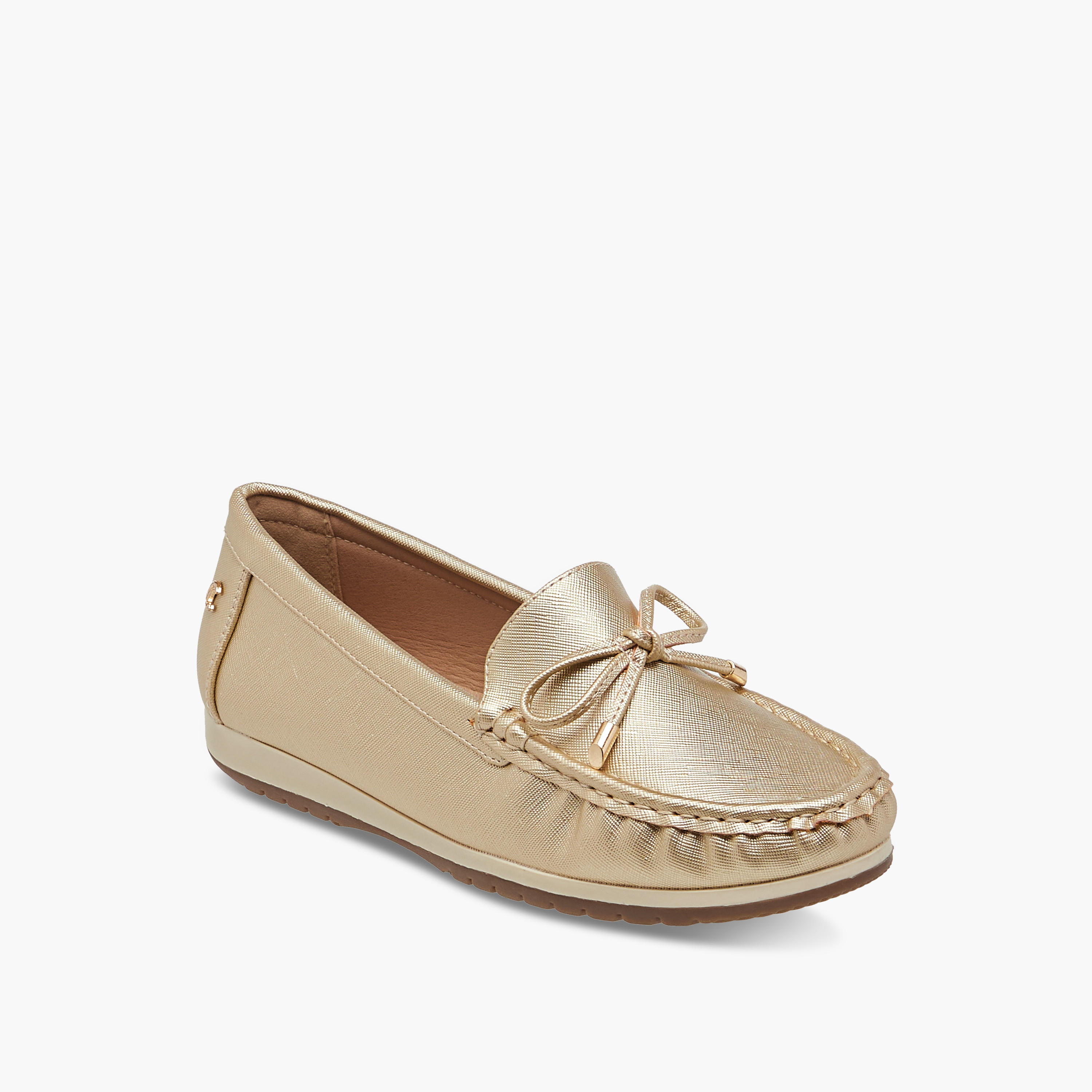 Le Confort Bow Detail Slip-On Comfort Moccasins-women-shoes-loafersandmoccasins-image-2