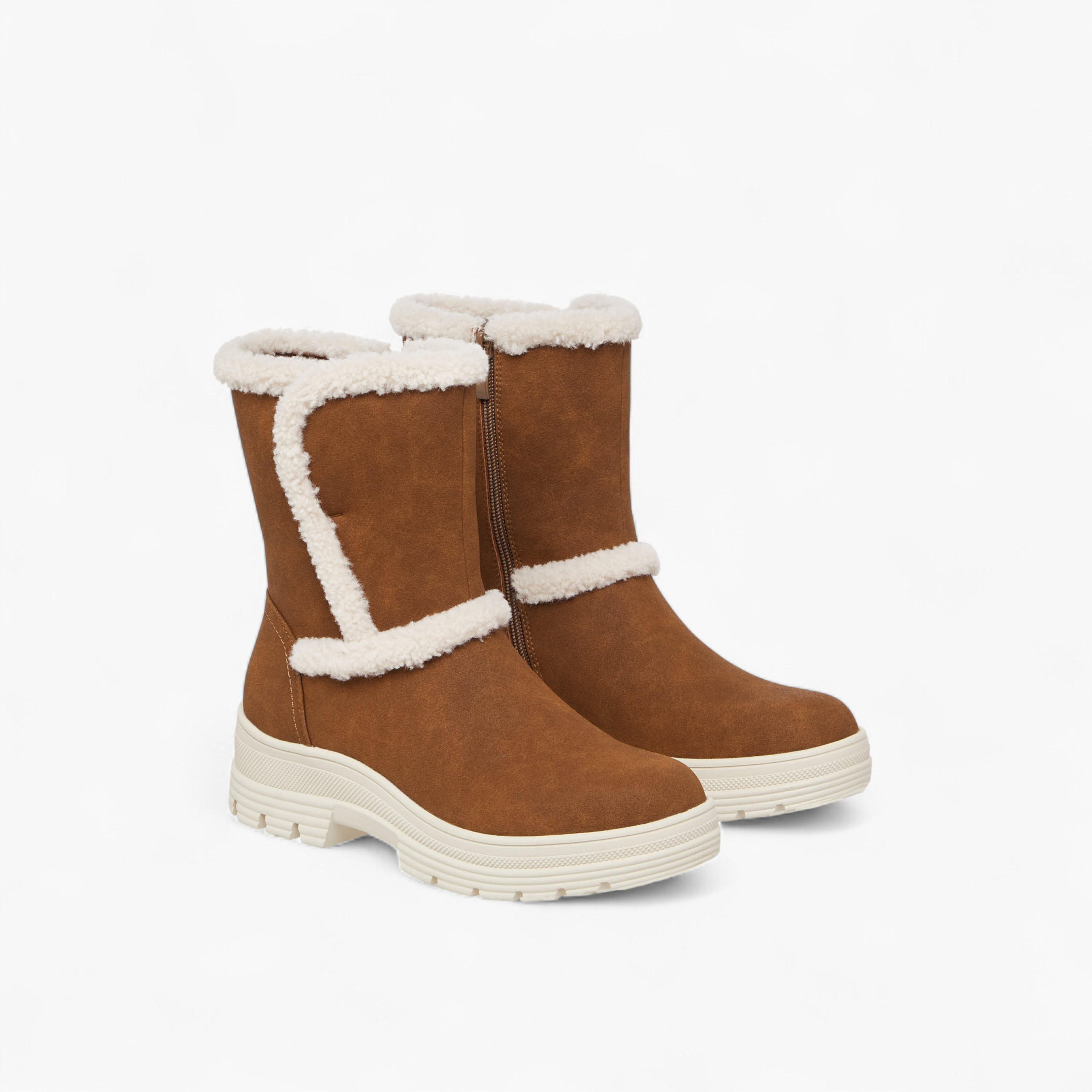 Missy Women Fur Suede High Ankle Boots-women-shoes-boots-image-1