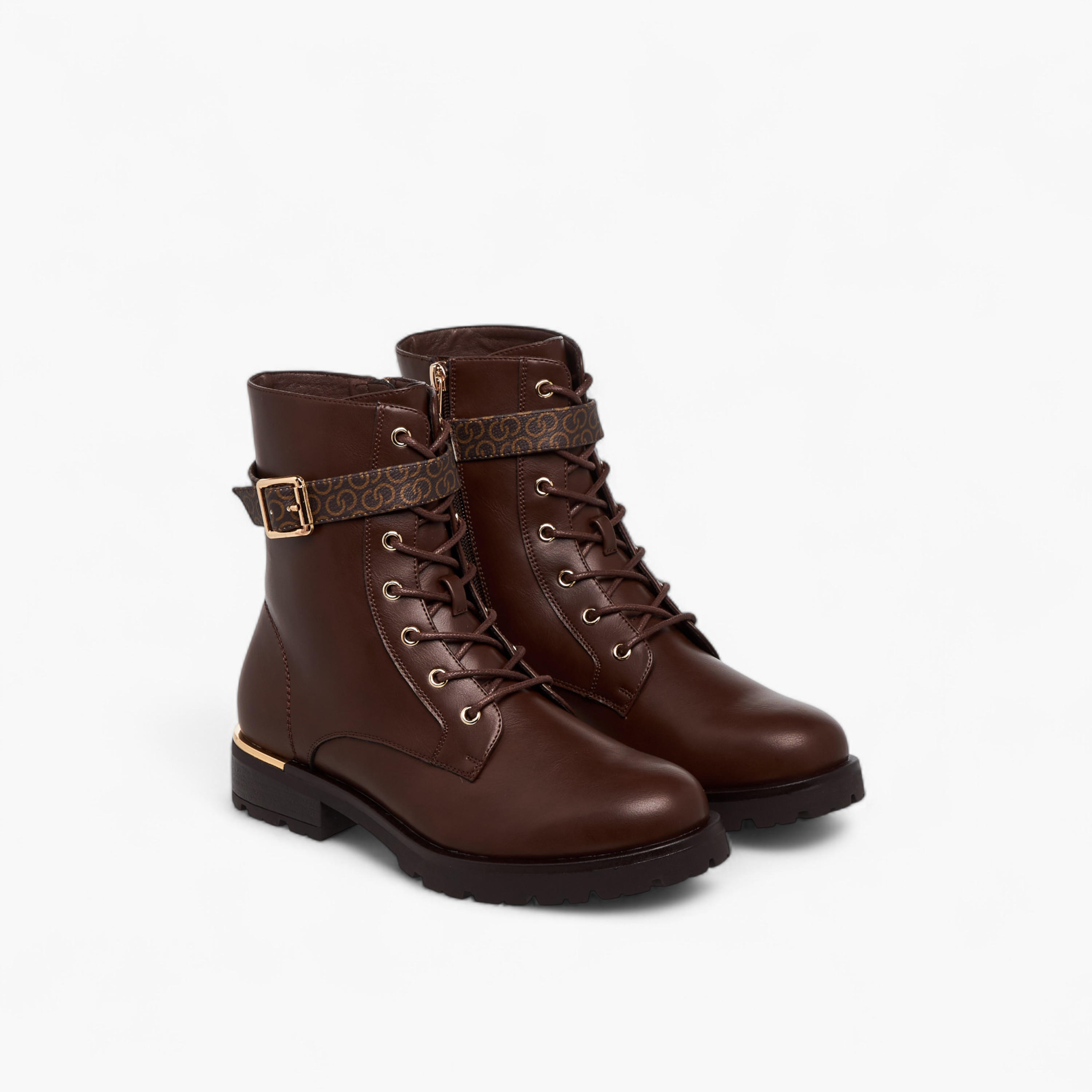 Celeste Women's Panelled Lace-Up Ankle Boots-women-shoes-boots-image-1