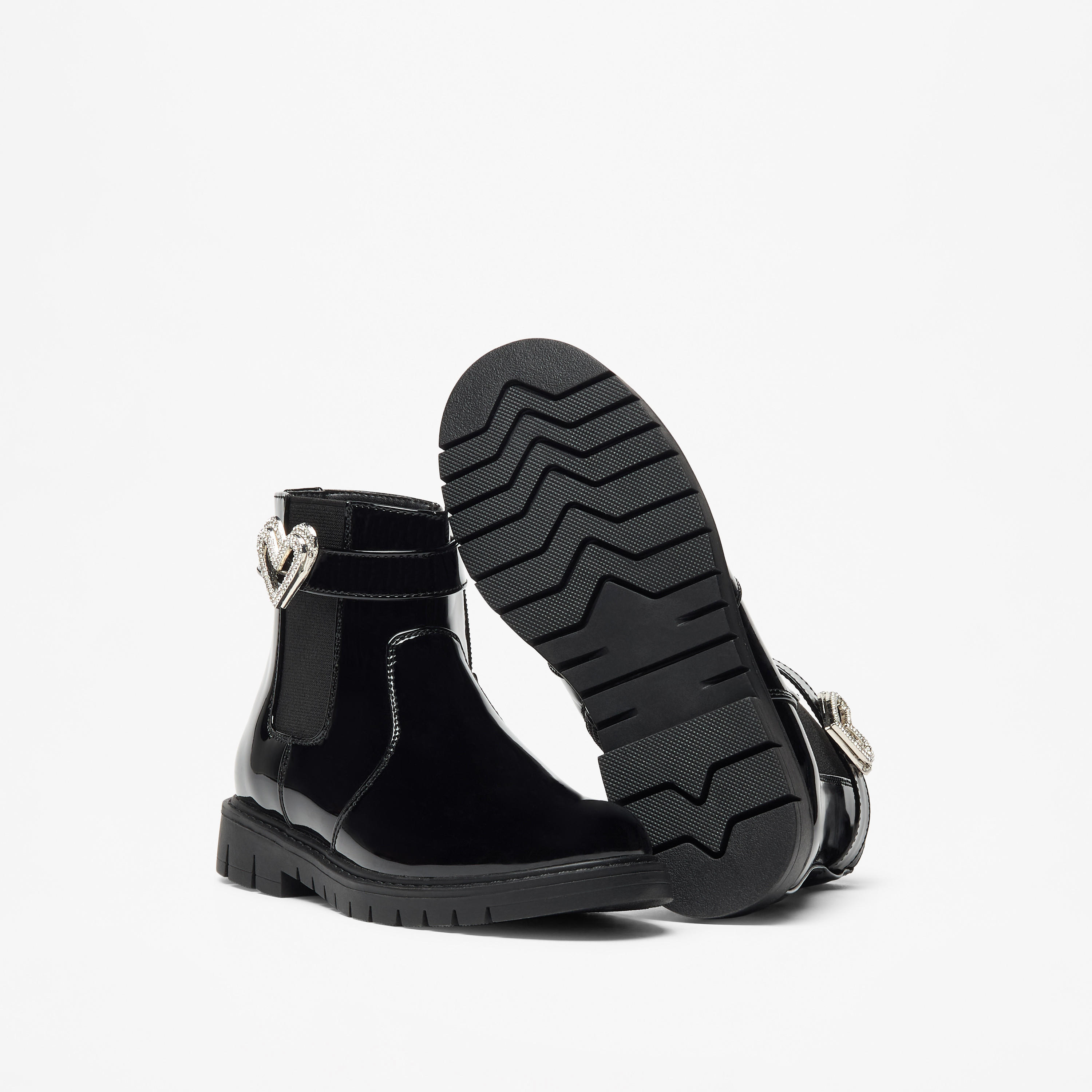 Flora Bella Heart Accent High Cut Boots with Zip Closure-girls-shoes-boots-image-4