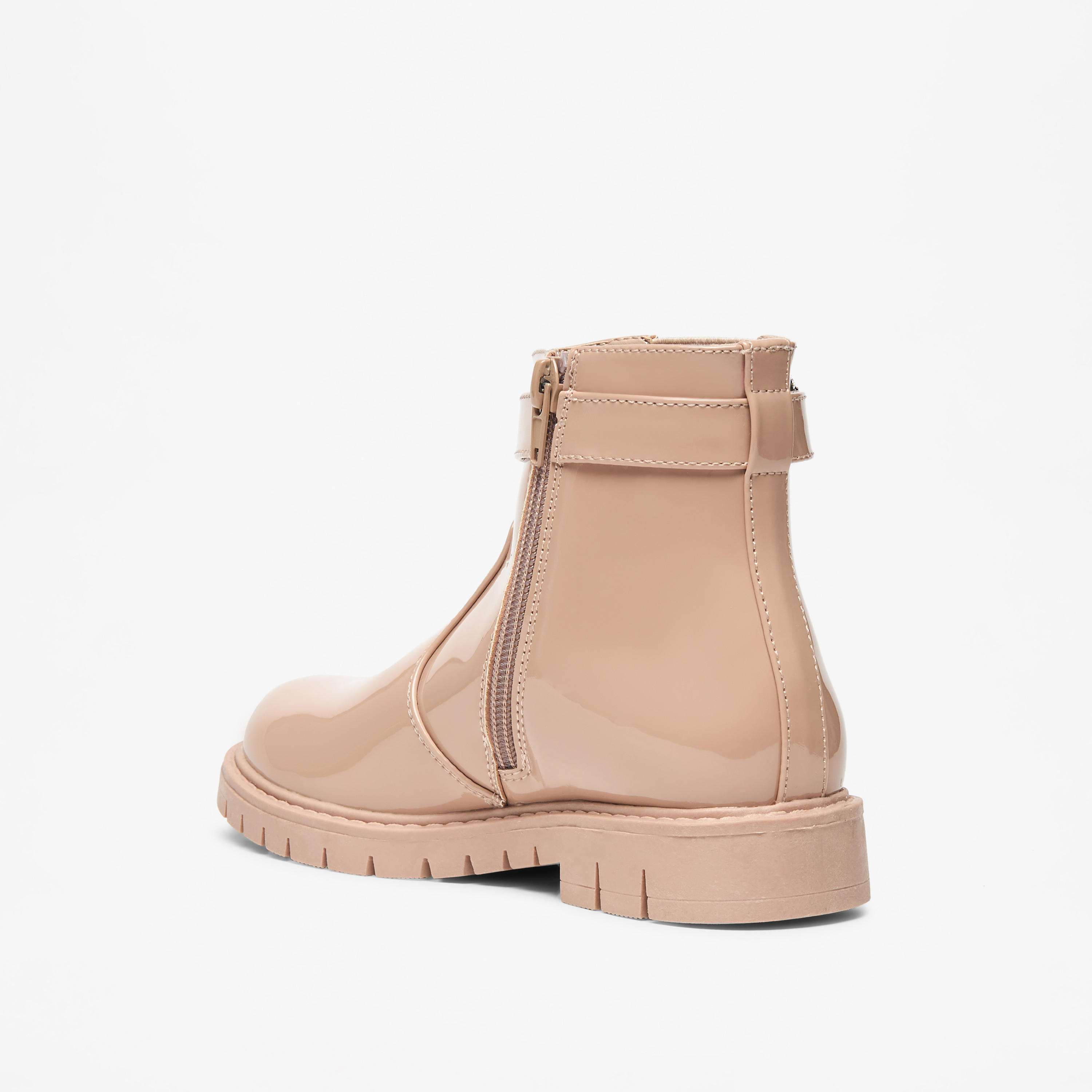 Flora Bella Heart Accent High Cut Boots with Zip Closure-girls-shoes-boots-image-2