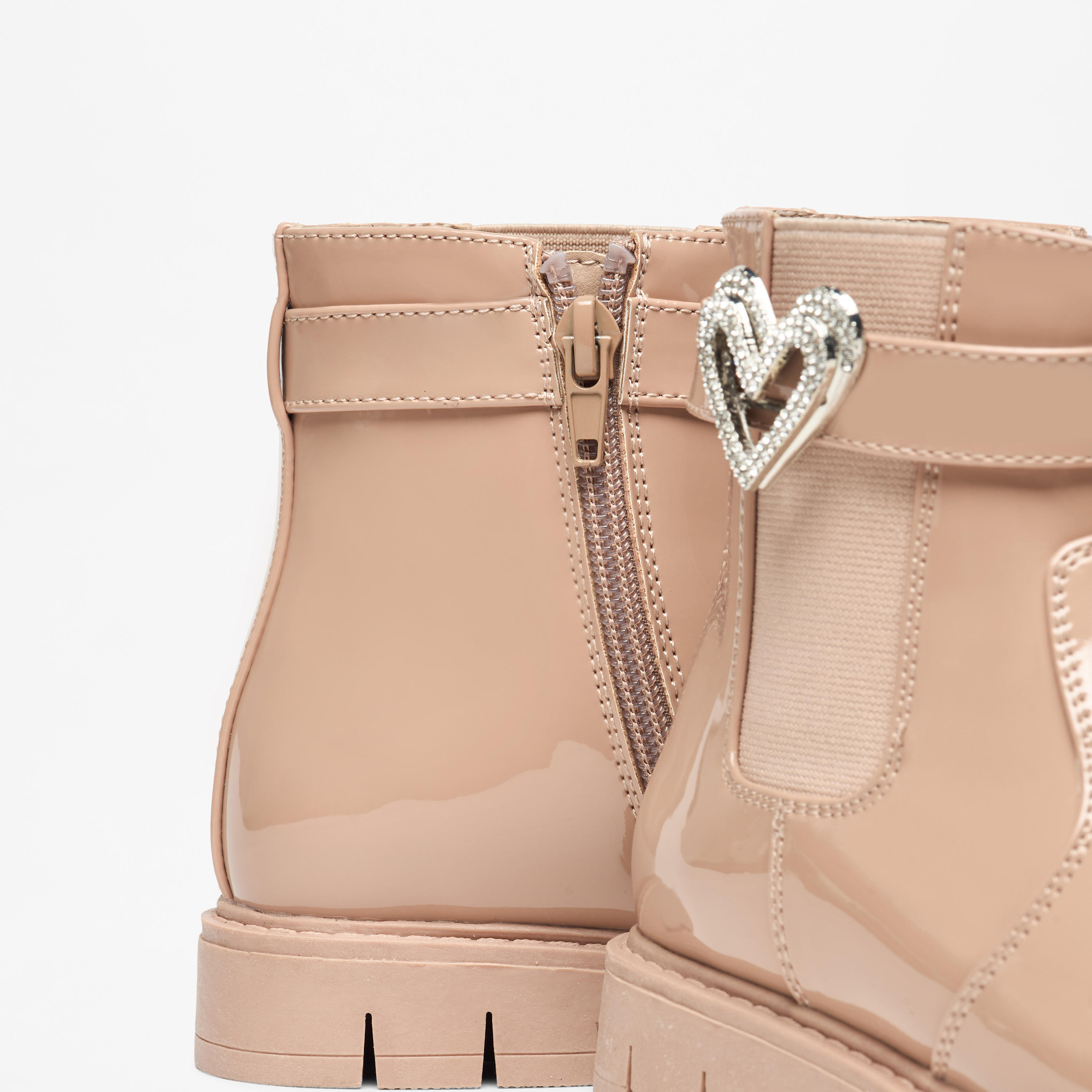 Flora Bella Heart Accent High Cut Boots with Zip Closure-girls-shoes-boots-image-5