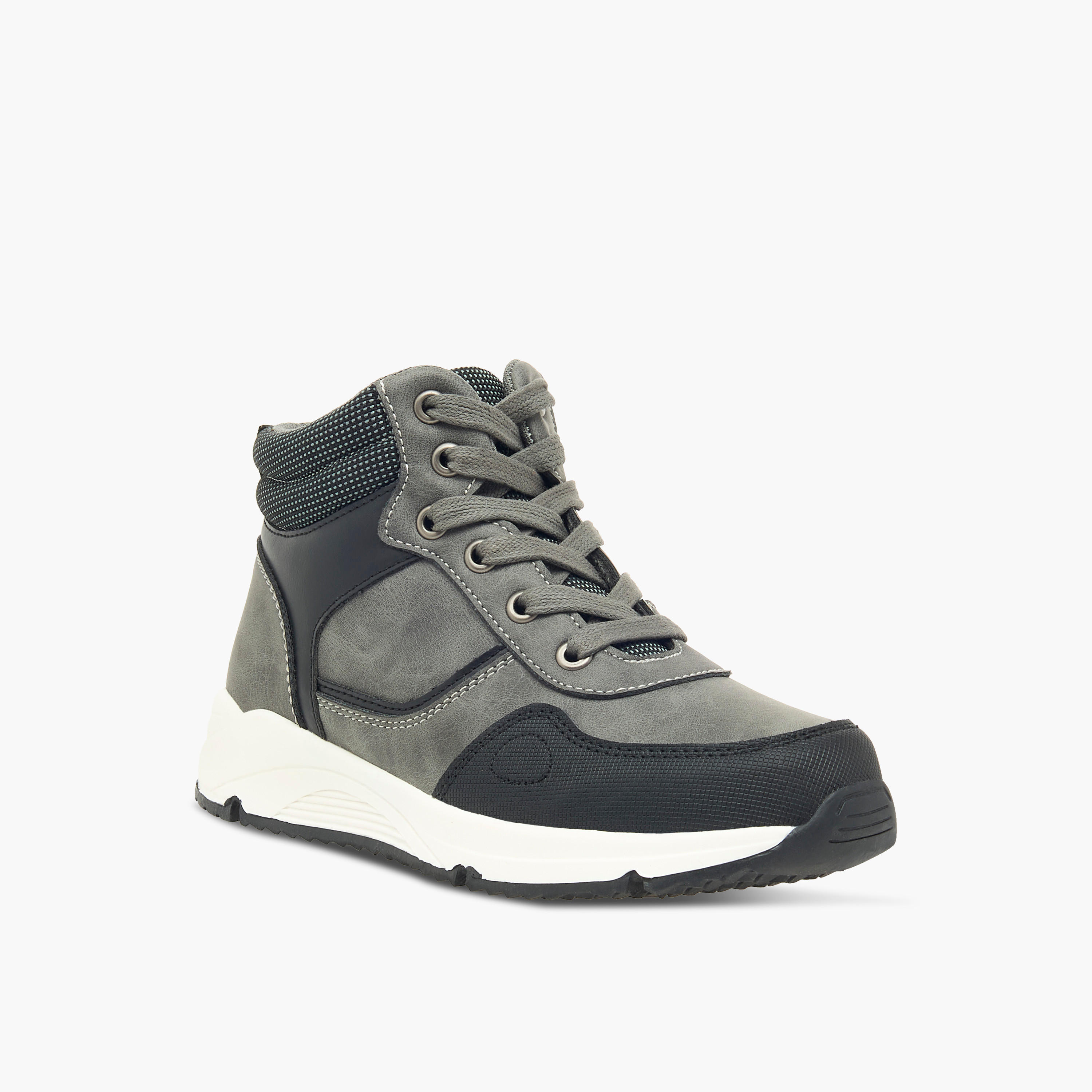 بوت بِألواح ورقبة عالية وسحّاب إغلاق من إل بي إل من شو إكسبرس-boys-shoes-boots-image-7