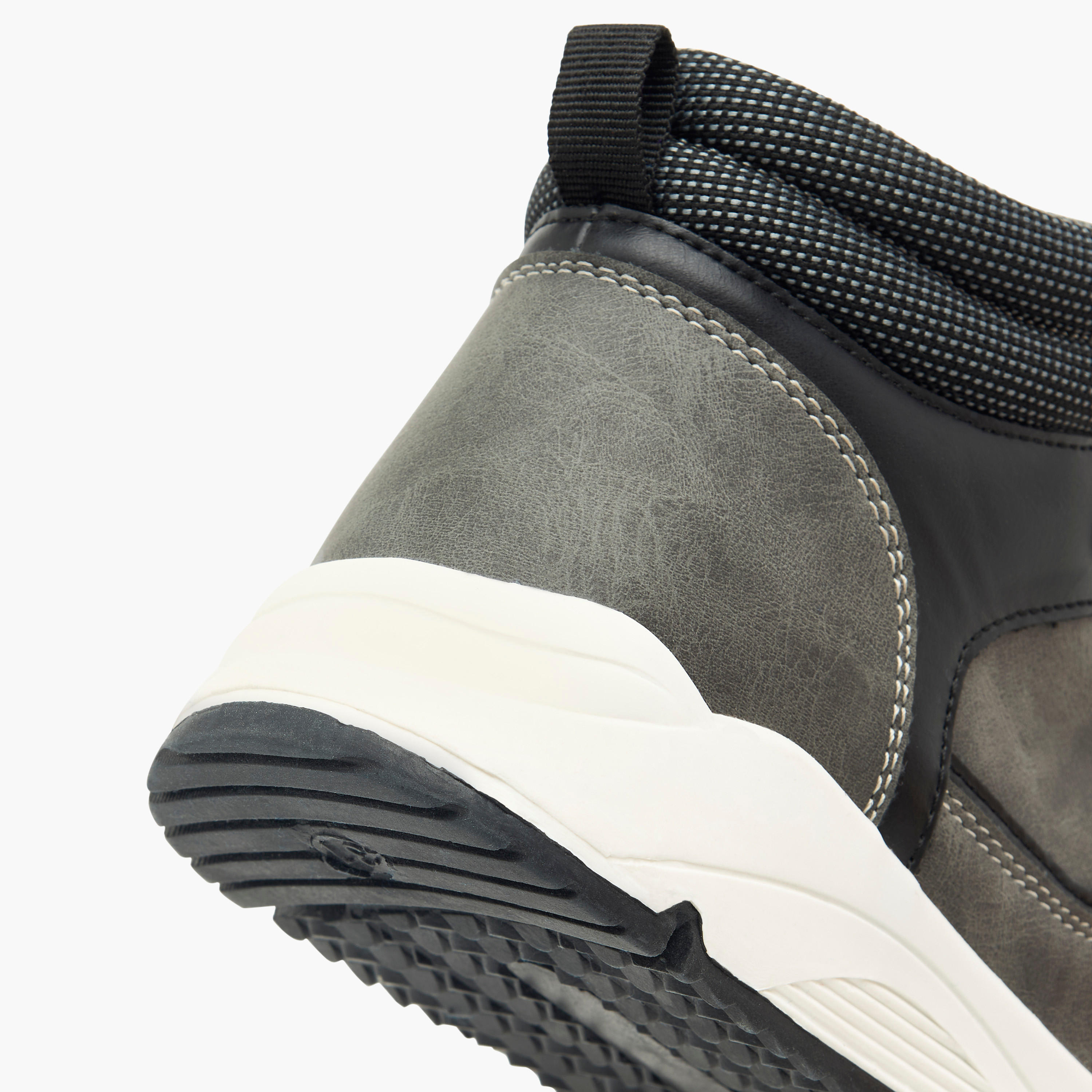 LBL by Shoexpress Panelled High Cut Boots with Zip Closure-boys-shoes-boots-image-5