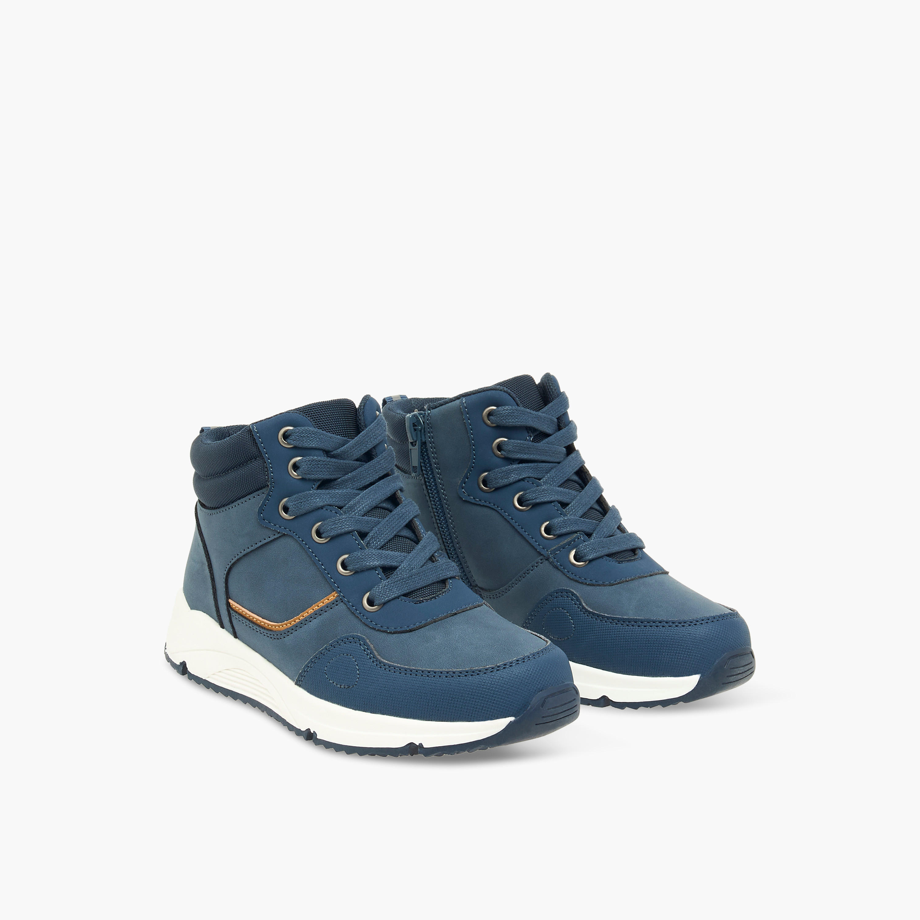 بوت بِألواح ورقبة عالية وسحّاب إغلاق من إل بي إل من شو إكسبرس-boys-shoes-boots-image-1