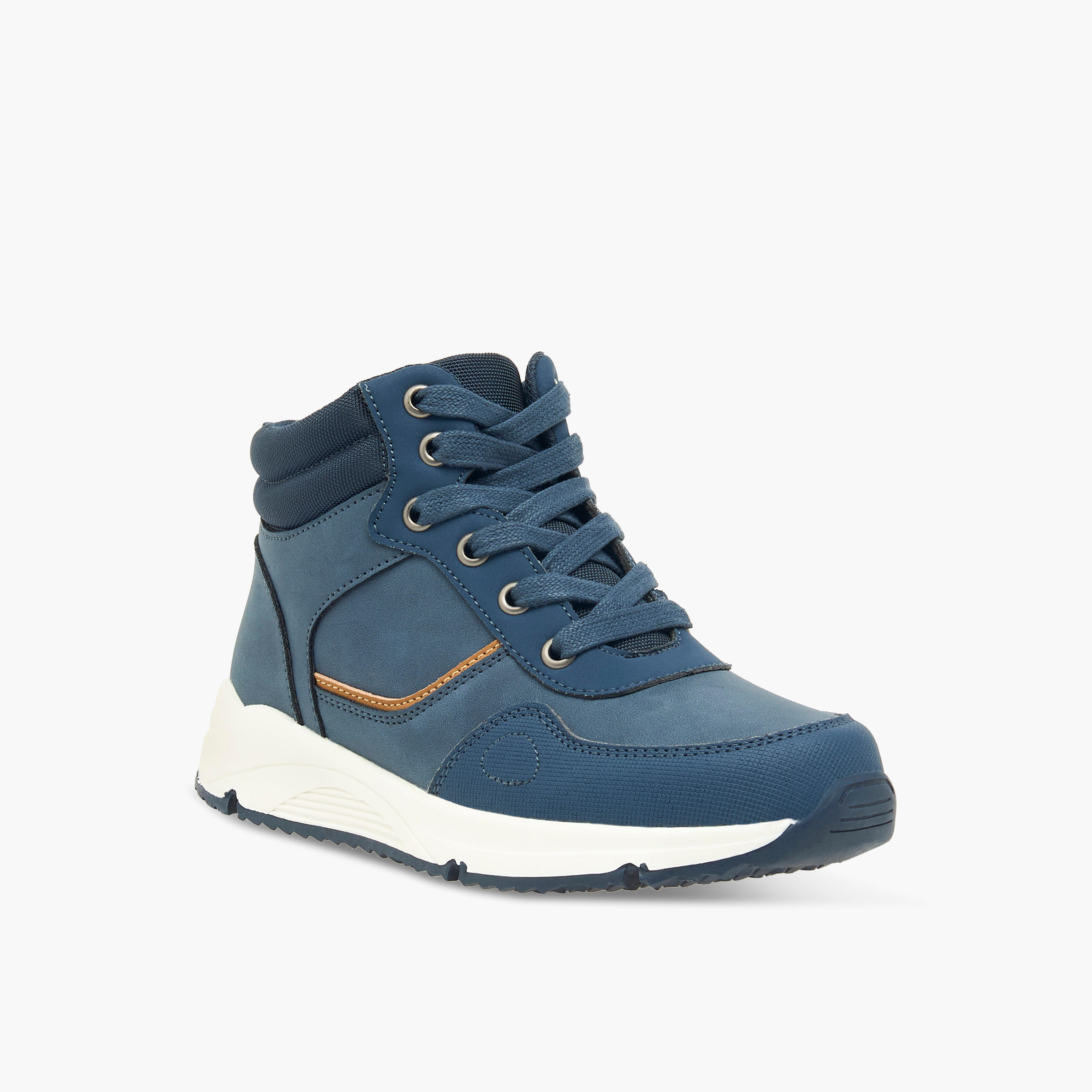 بوت بِألواح ورقبة عالية وسحّاب إغلاق من إل بي إل من شو إكسبرس-boys-shoes-boots-image-2