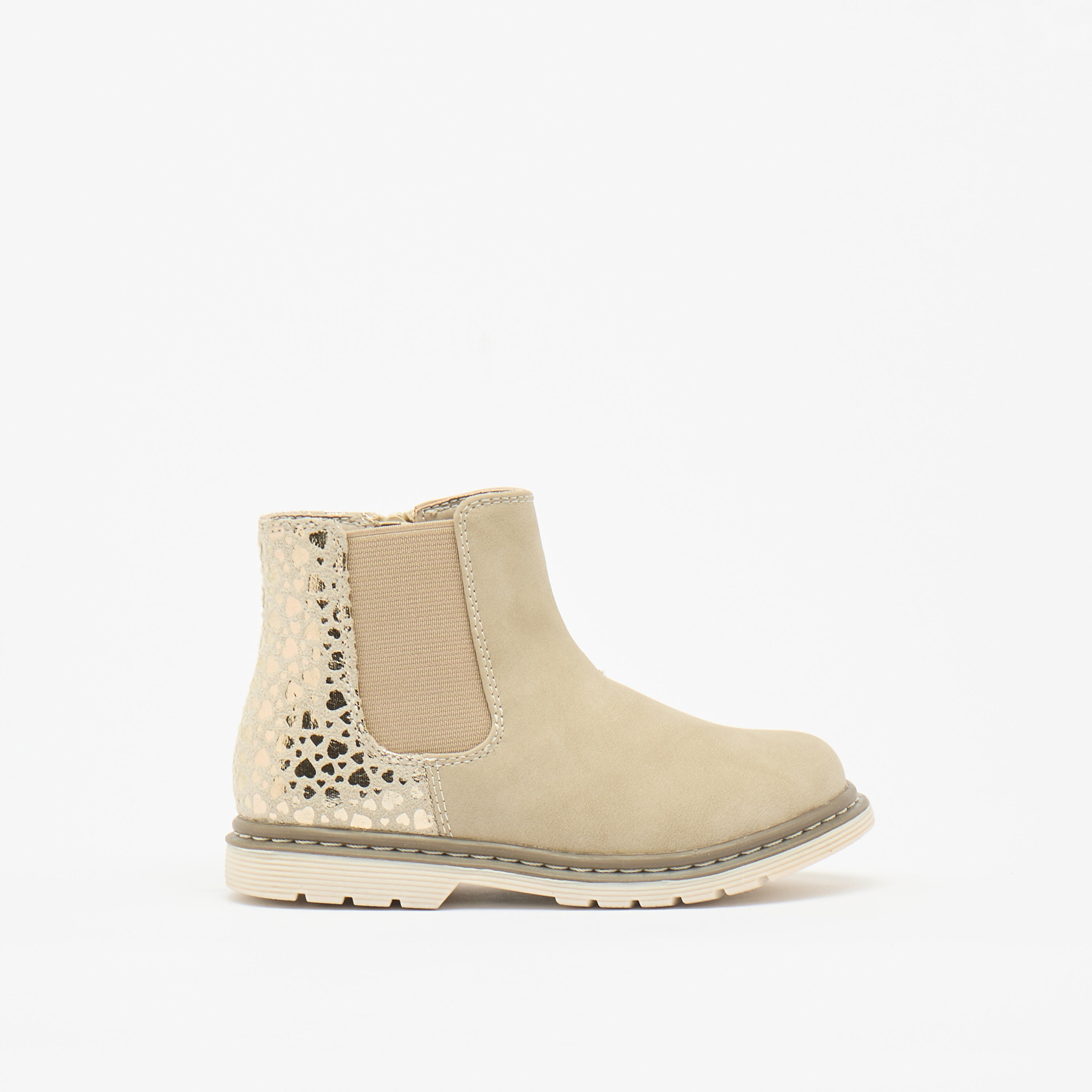 Flora Bella Textured Ankle Boots with Zip Closure-girls-shoes-boots-image-3