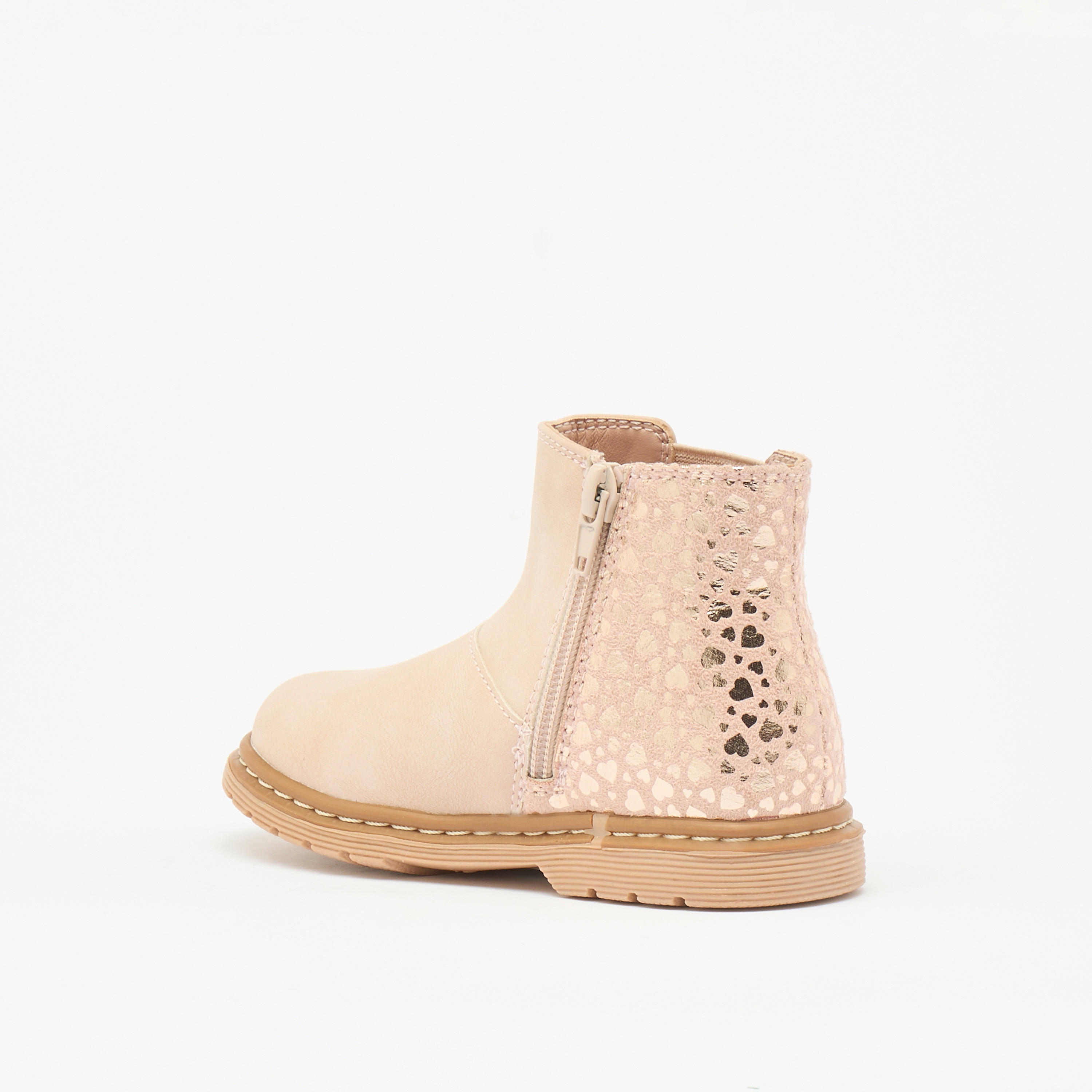بوت بارز الملمس بطول الكاحل وسحاب إغلاق من فلورا بيلا-girls-shoes-boots-image-2