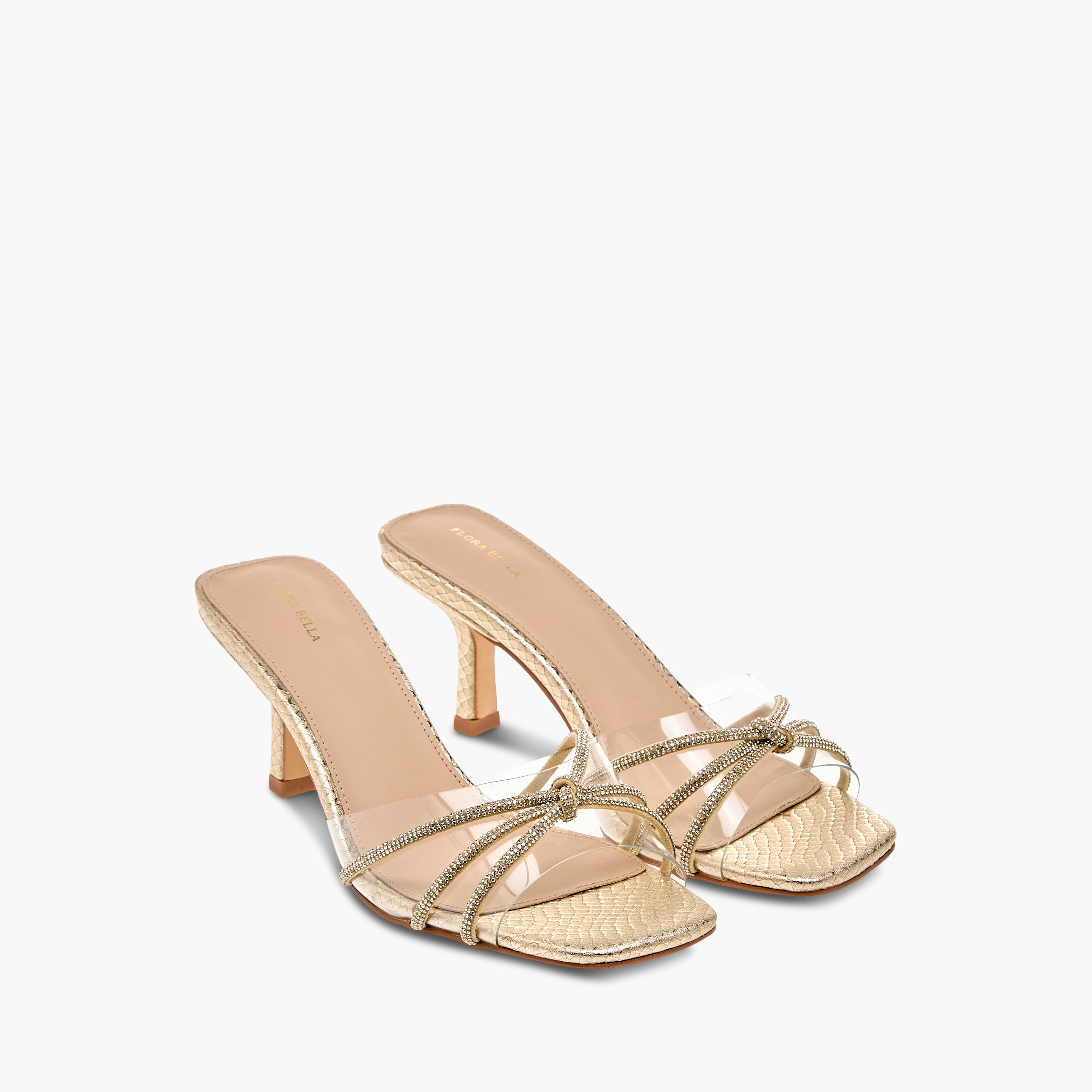 Flora Bella Embellished Slip-On Sandals with Flared Heels-women-shoes-sandals-heeled-image-1