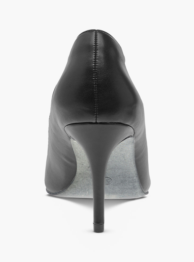 حذاء كلاسيكي بارز الملمس سهل الارتداء بكعب ستيليتو من فلورا بيلا-women-shoes-heels-image-5