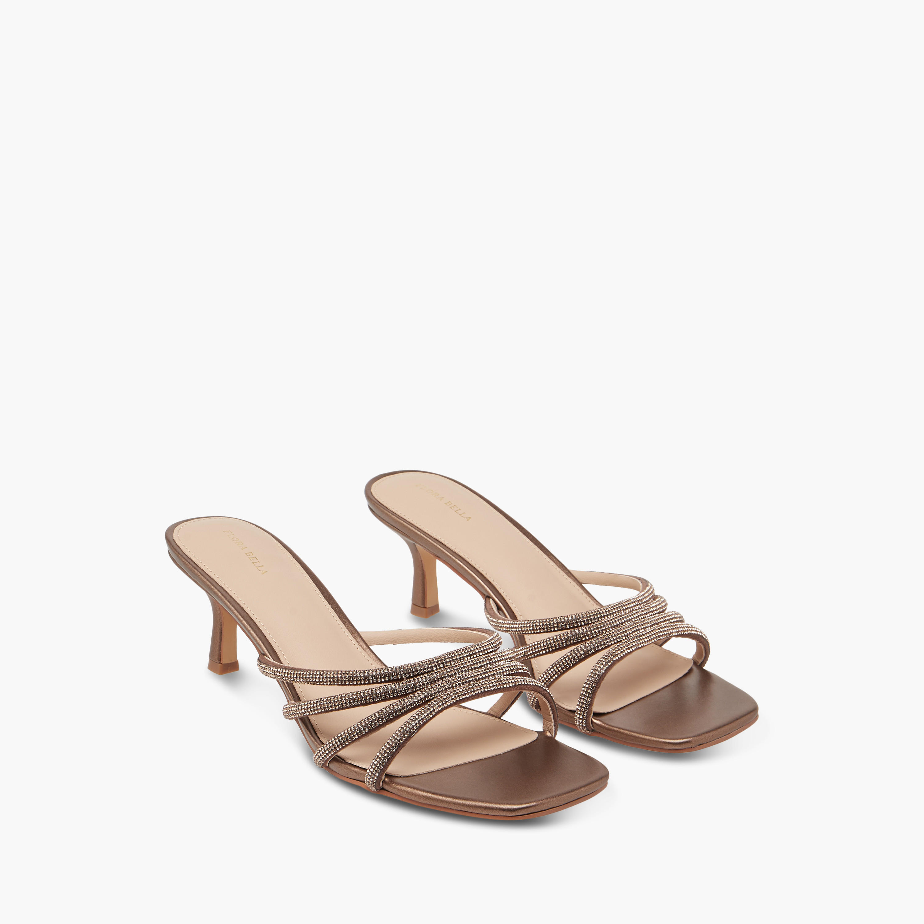 Flora Bella Embellished Slip-On Sandals with Kitten Heels-women-shoes-sandals-heeled-image-1