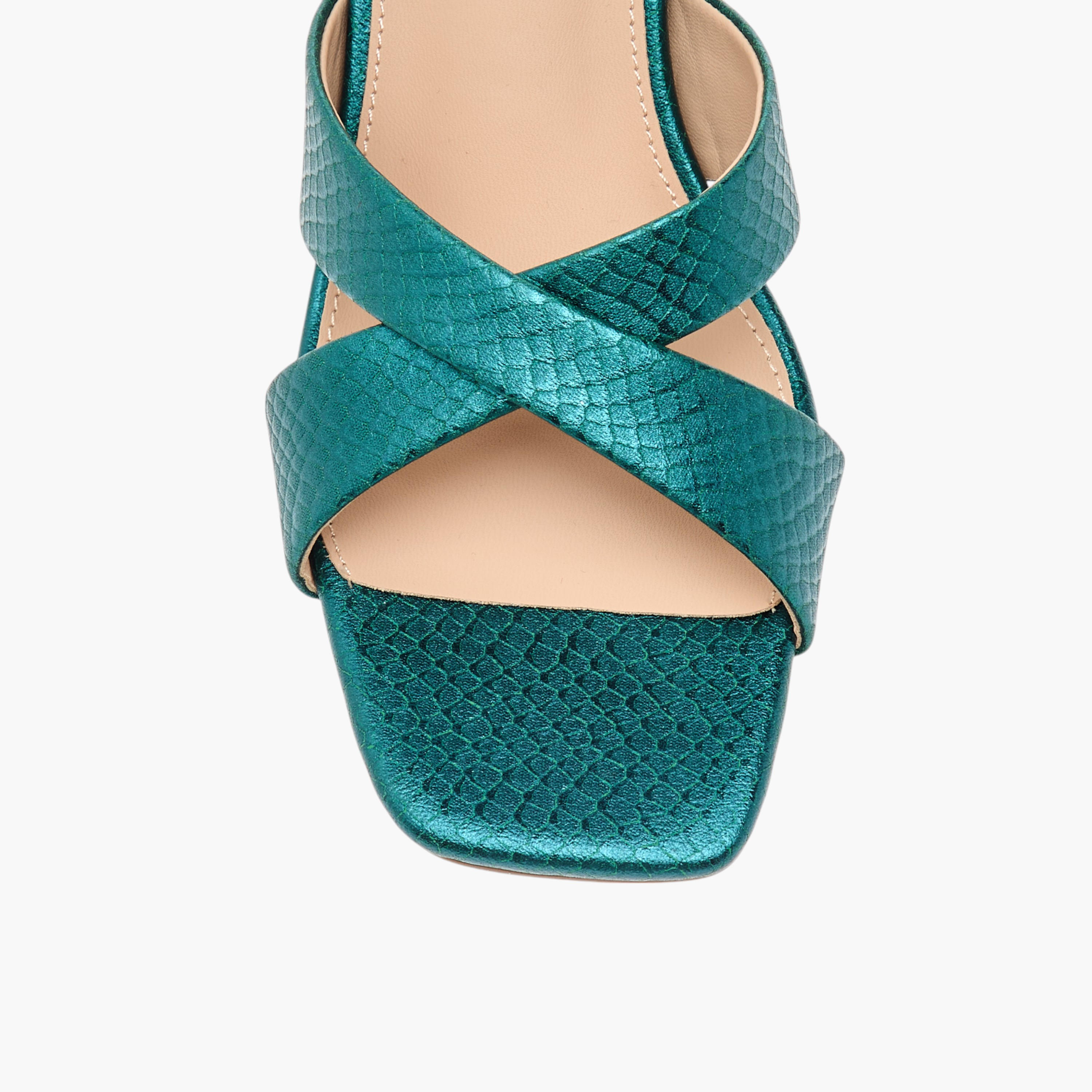 Flora Bella Textured Cross Strap Sandals with Stiletto Heels-women-shoes-sandals-heeled-image-4