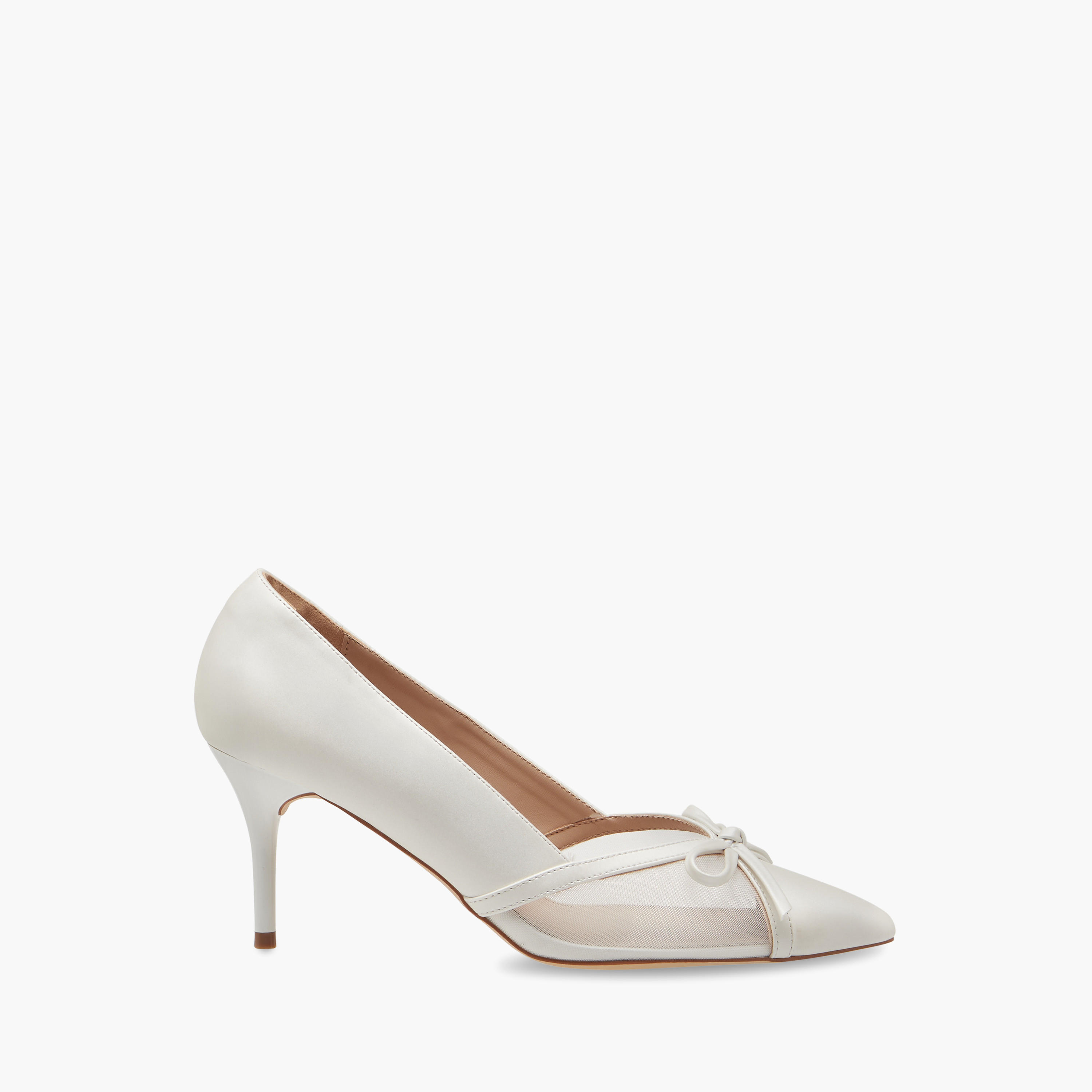 Flora Bella Textured Slip-On Pumps with Stiletto Heels-women-shoes-heels-image-3