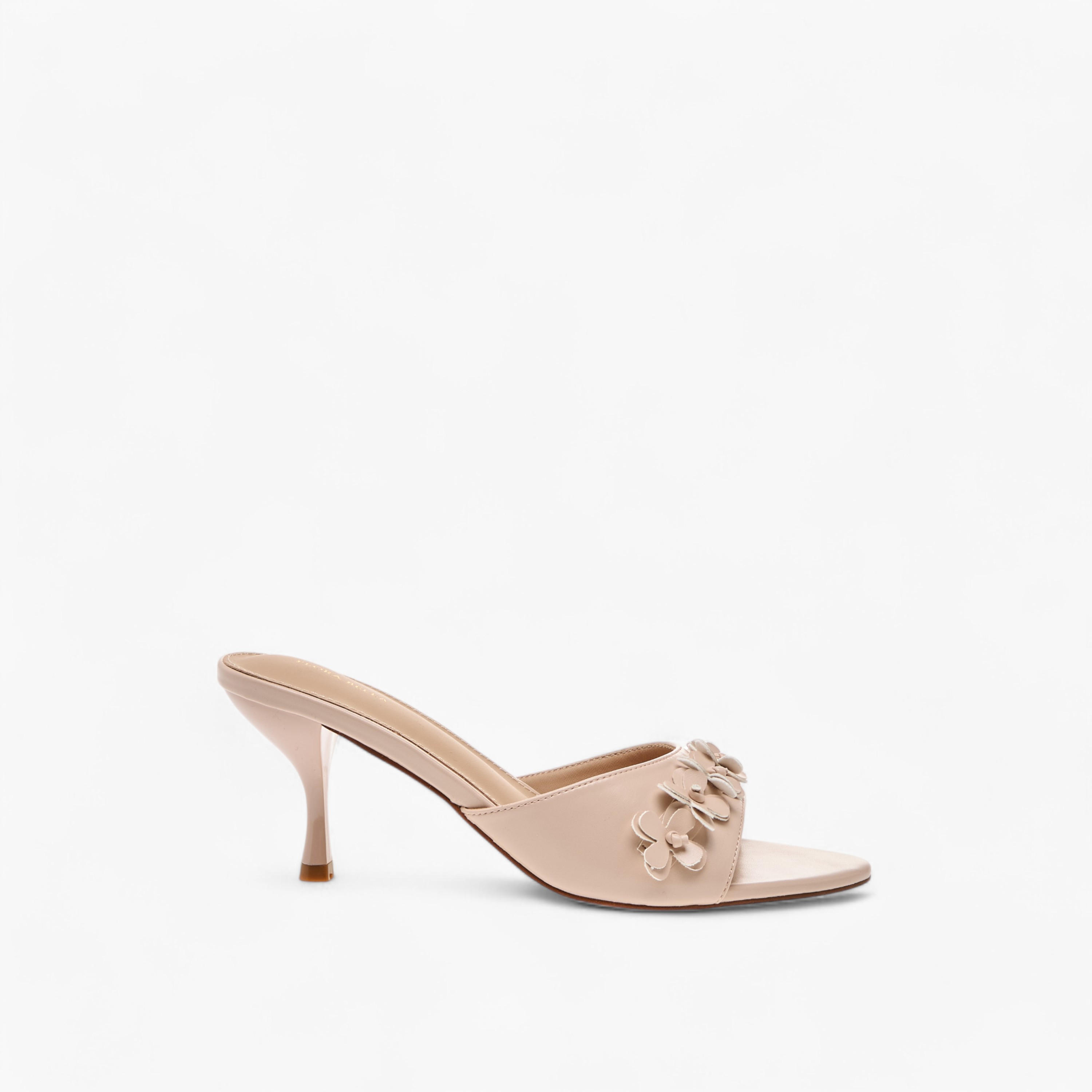 Flora Bella Floral Applique Slip-On Sandals with Flared Heels-women-shoes-sandals-heeled-image-3