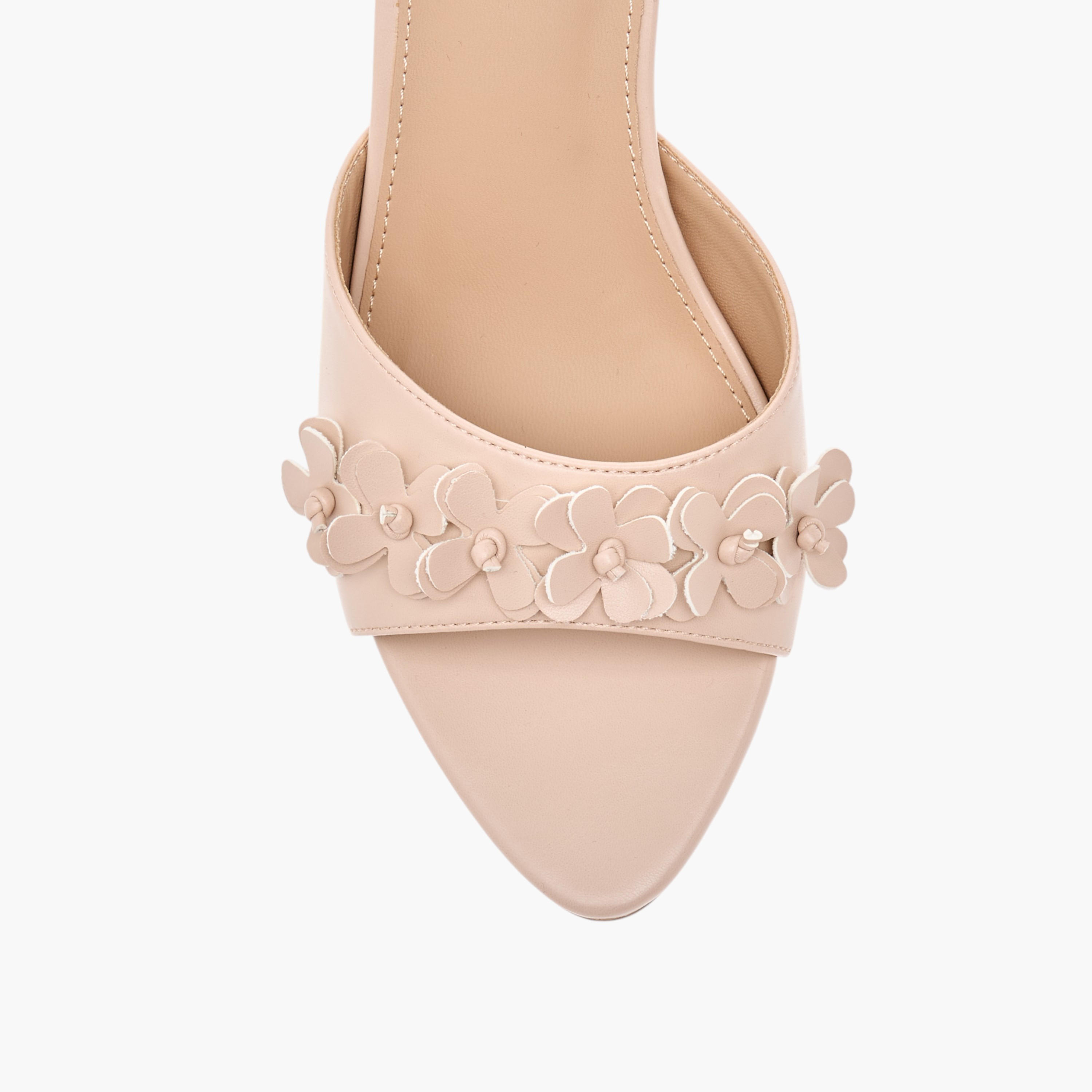 Flora Bella Floral Applique Slip-On Sandals with Flared Heels-women-shoes-sandals-heeled-image-4