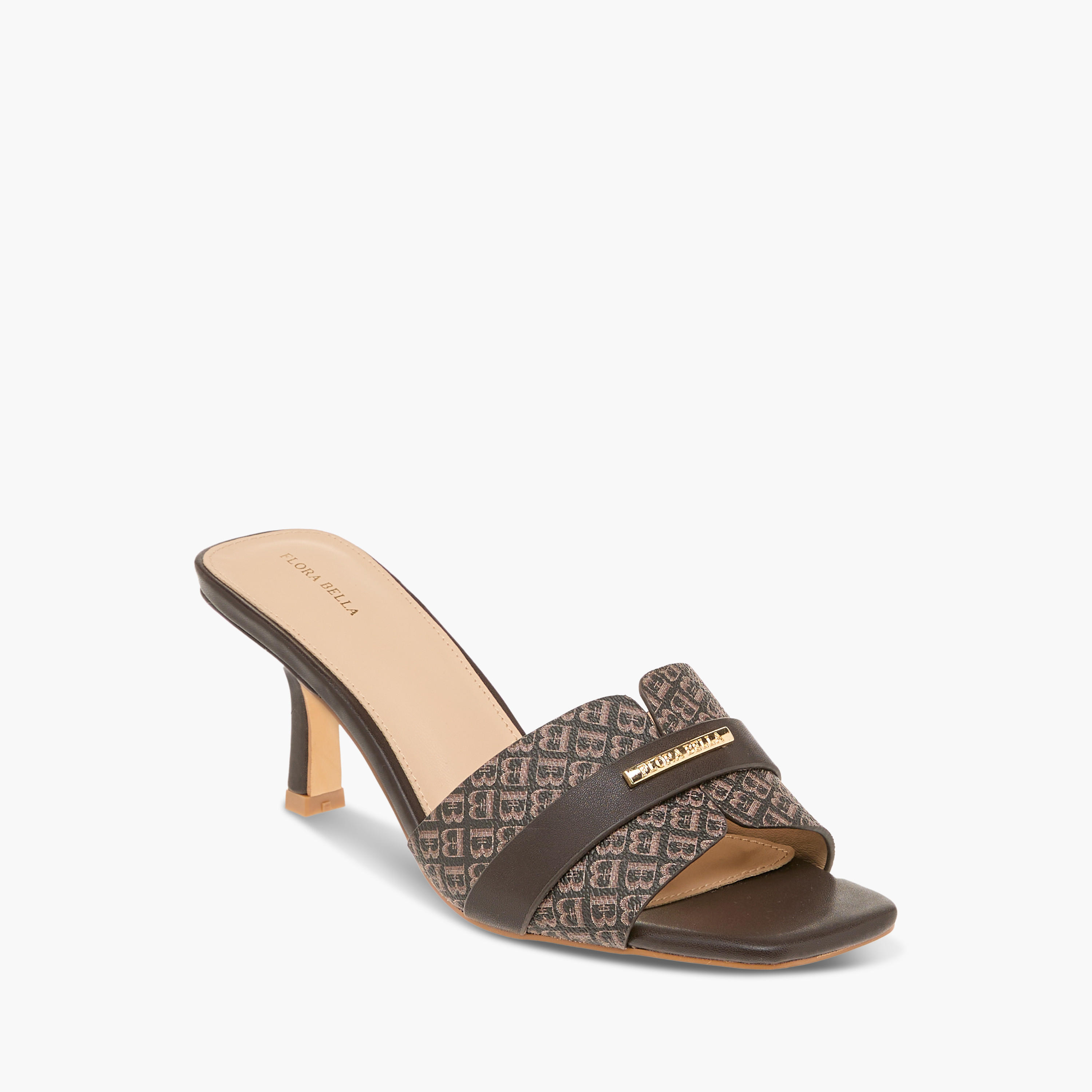 Flora Bella Textured Slip-On Sandals with Flared Heels-women-shoes-sandals-heeled-image-2