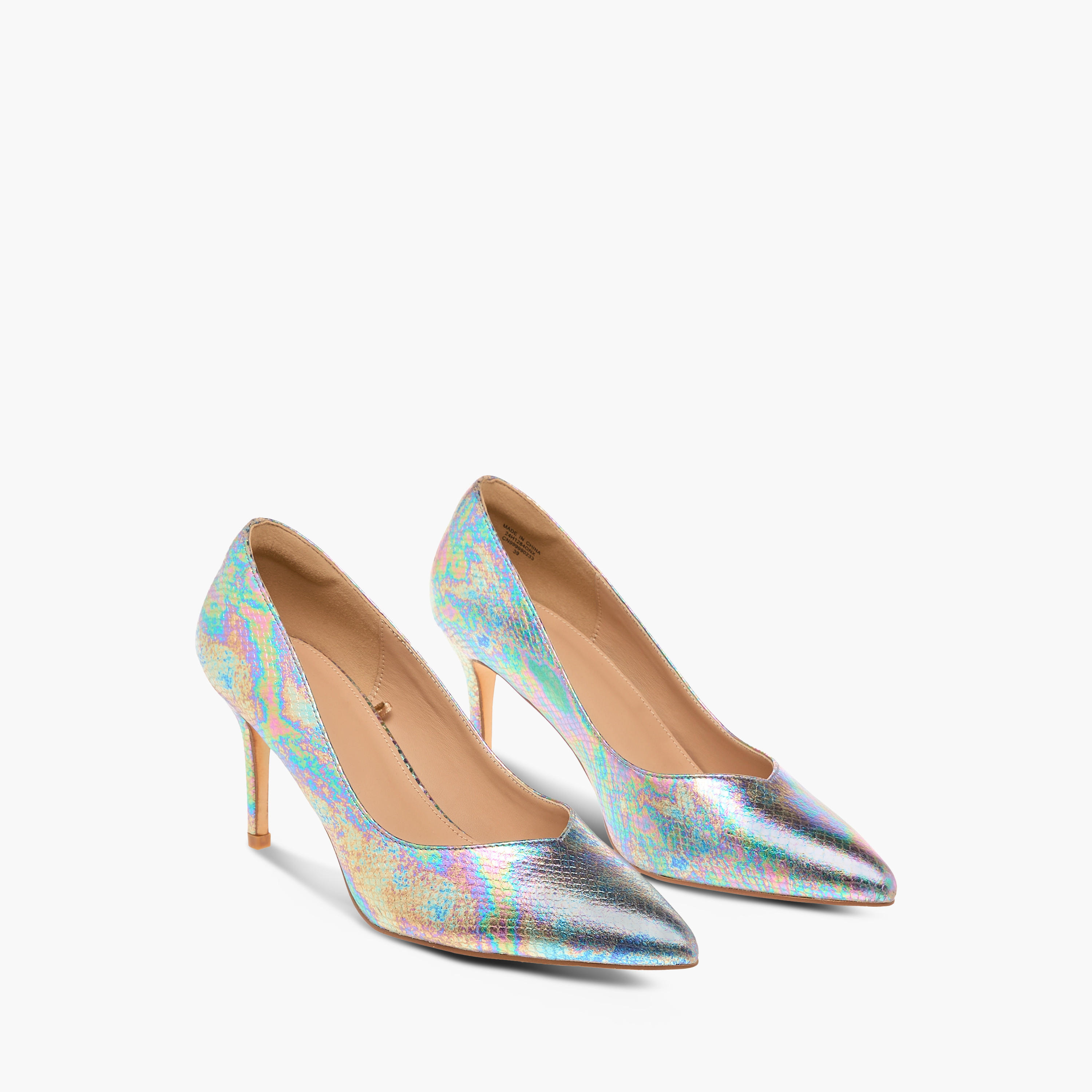 حذاء كلاسيكي سهل الارتداء بمقدمة مدببة وكعب ستيليتو وألوان قوس قزح من فلورا بيلا-women-shoes-heels-image-1