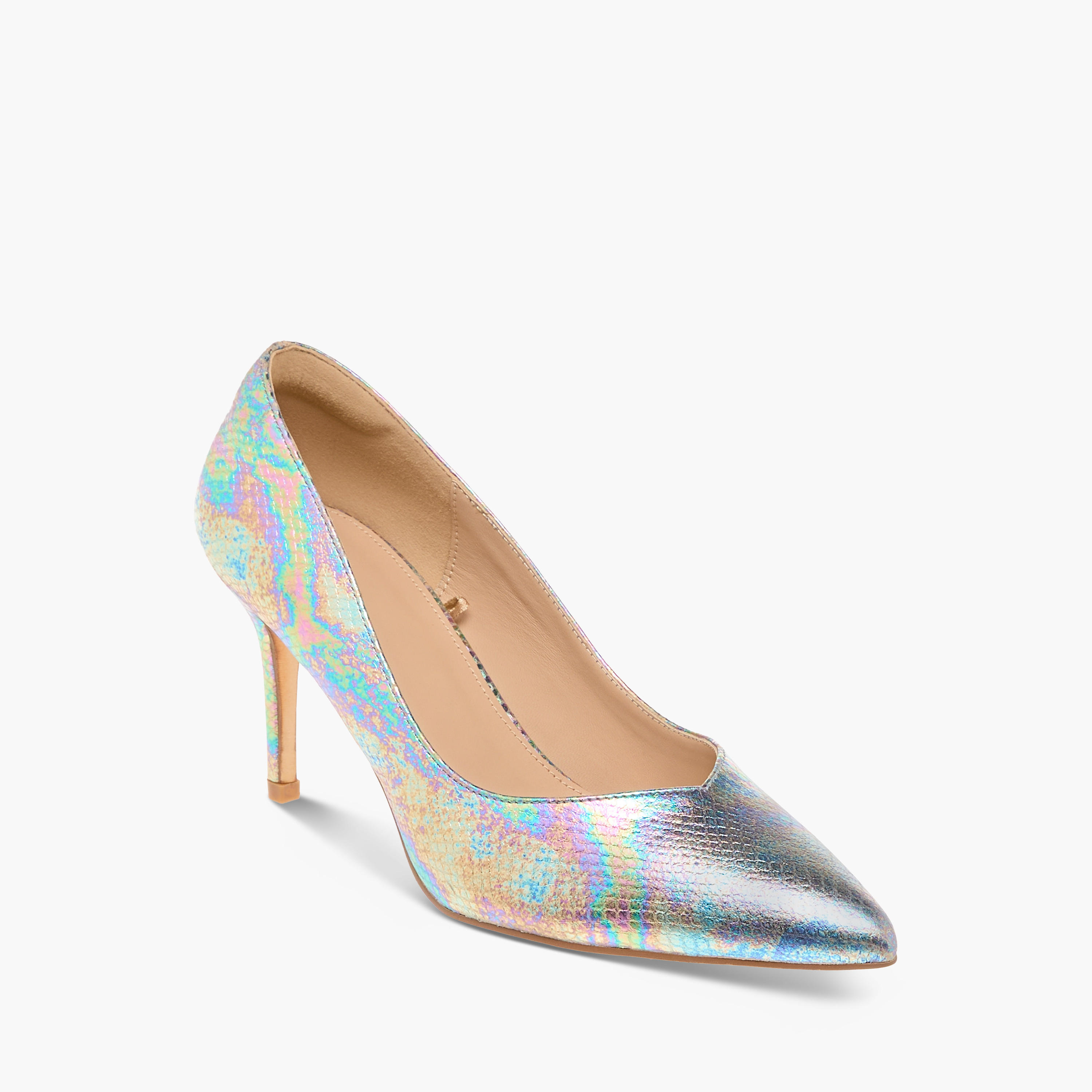 حذاء كلاسيكي سهل الارتداء بمقدمة مدببة وكعب ستيليتو وألوان قوس قزح من فلورا بيلا-women-shoes-heels-image-2