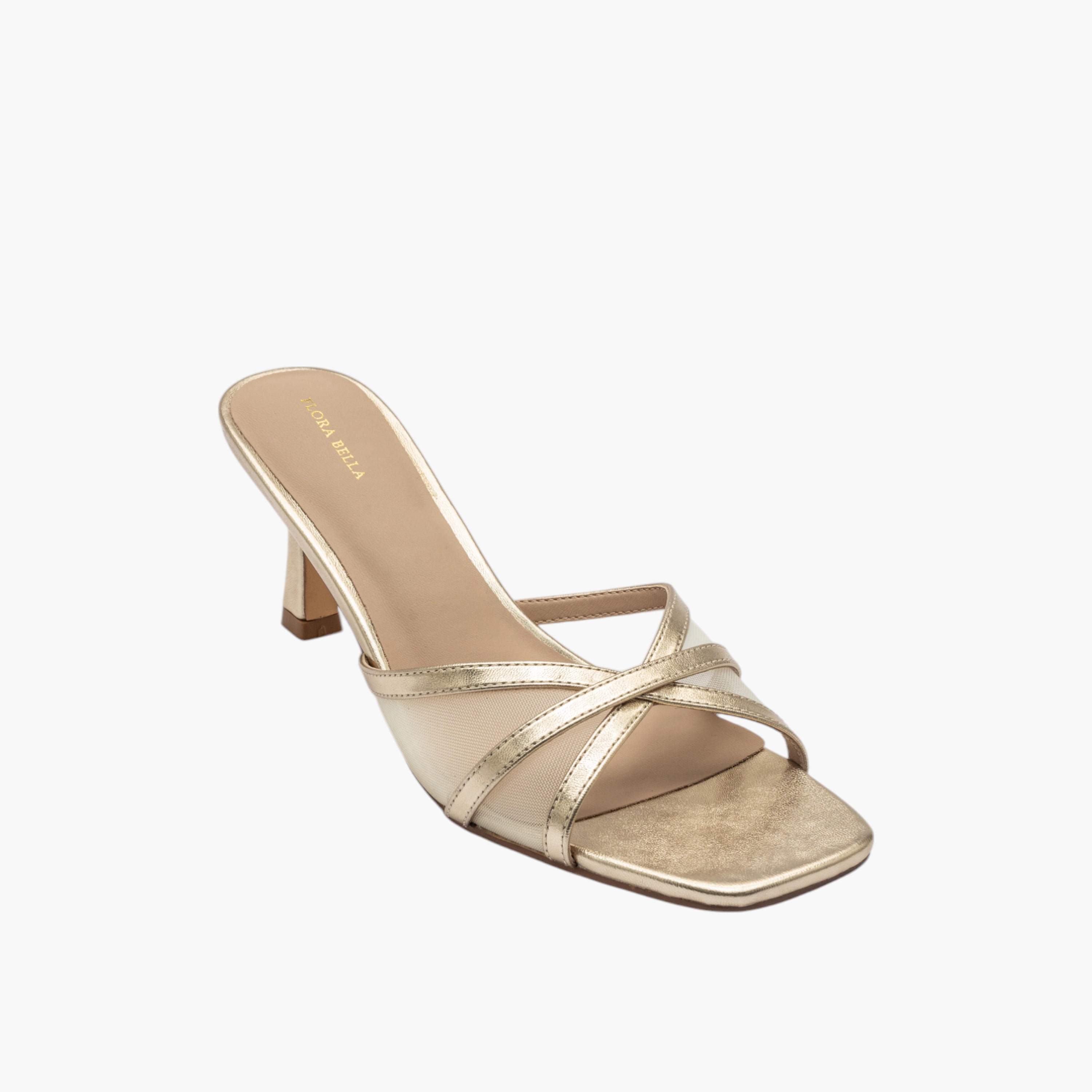 Flora Bella Solid Cross Strap Slip-On Sandals with Flared Heels-women-shoes-sandals-heeled-image-2