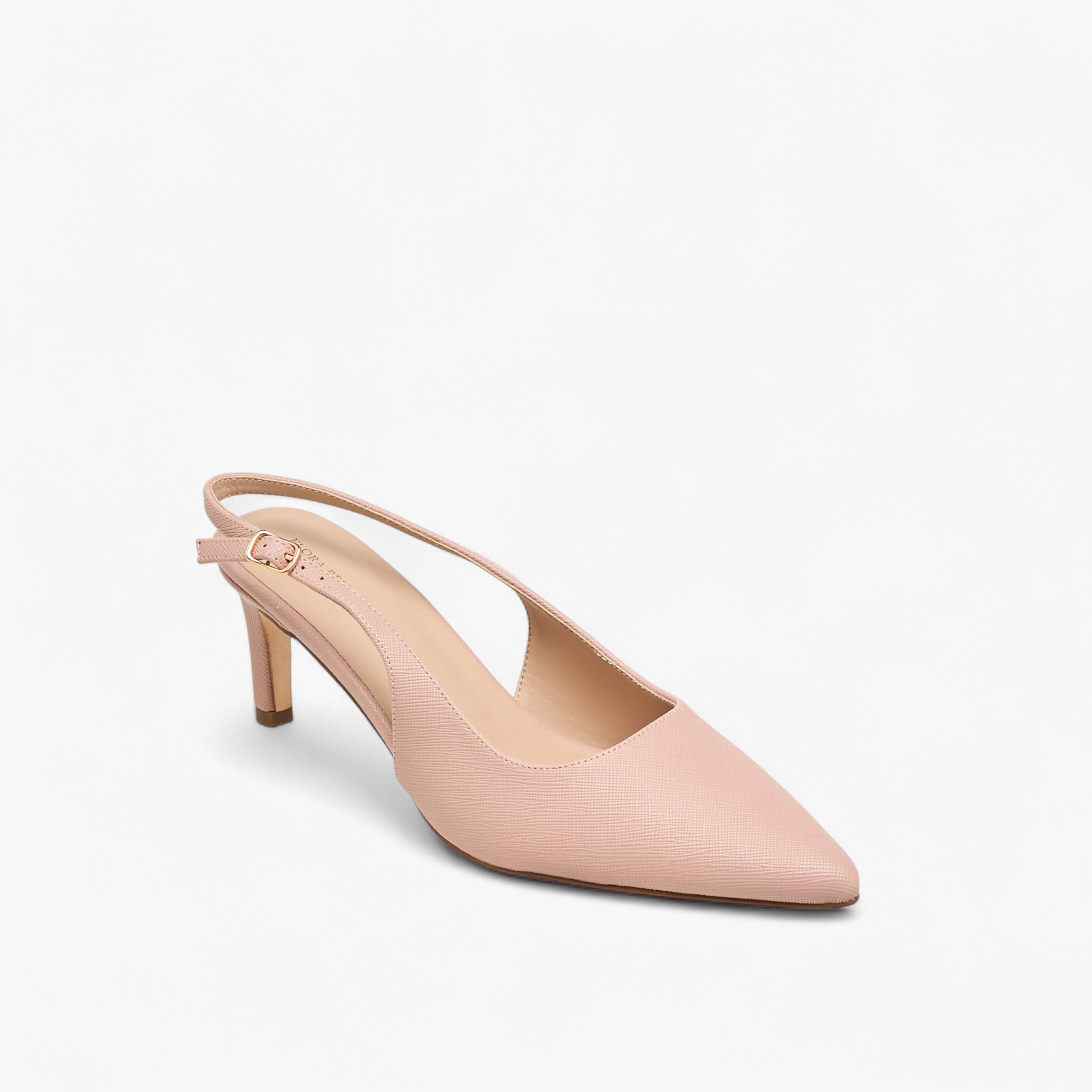 Flora Bella Textured Pointed-Toe Slingback Shoes with Flared Heels-women-shoes-heels-image-2
