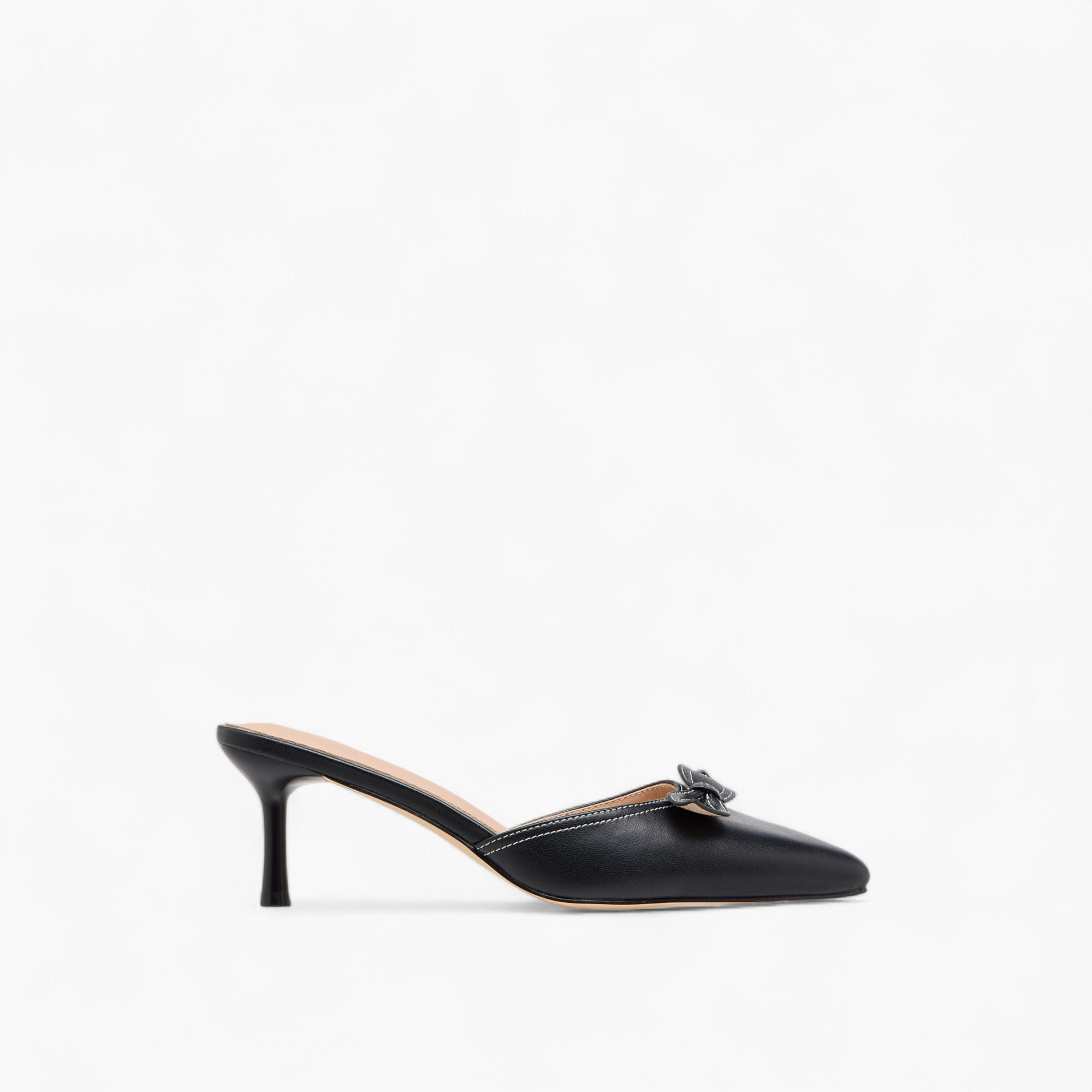Flora Bella Bow Accent Slip-On Mules with Flared Heels-women-shoes-heels-image-3
