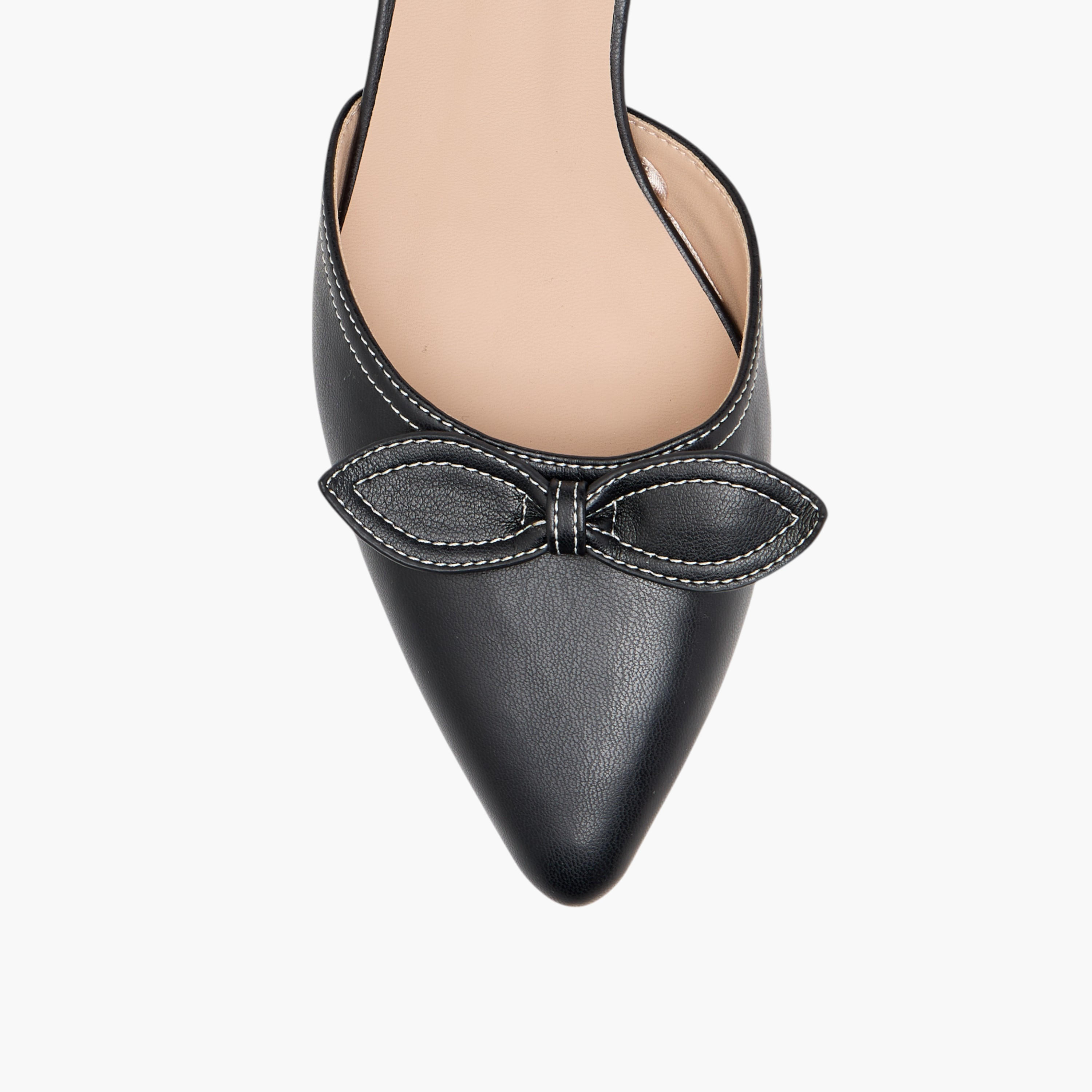 Flora Bella Bow Accent Slip-On Mules with Flared Heels-women-shoes-heels-image-4