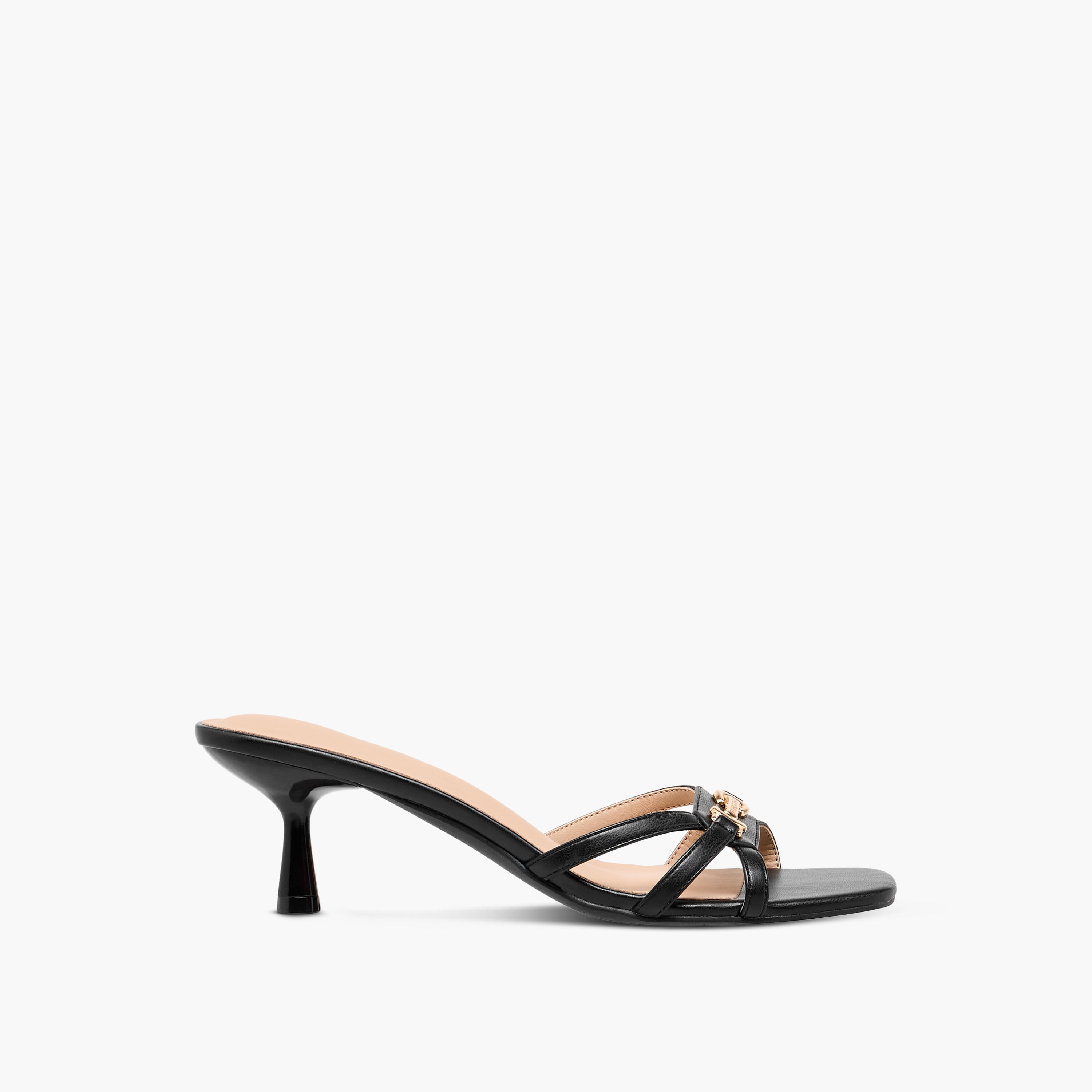 Flora Bella Metal Accent Slip-On Sandals with Flared Heels-women-shoes-sandals-heeled-image-3