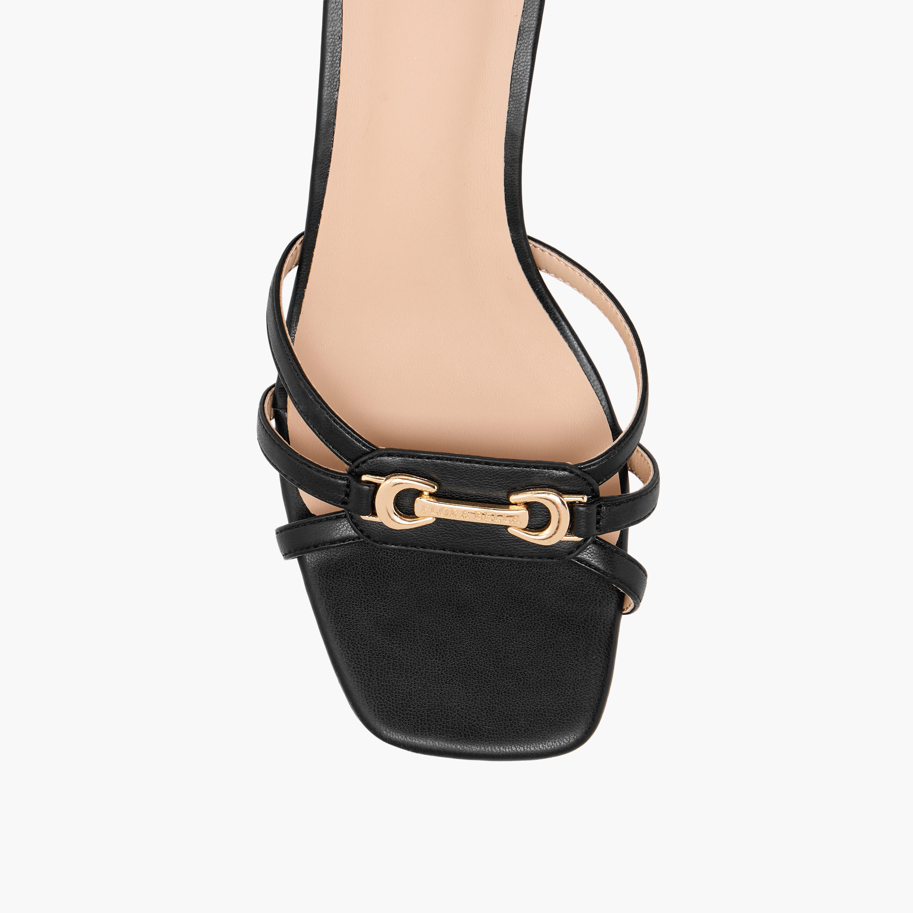 Flora Bella Metal Accent Slip-On Sandals with Flared Heels-women-shoes-sandals-heeled-image-4