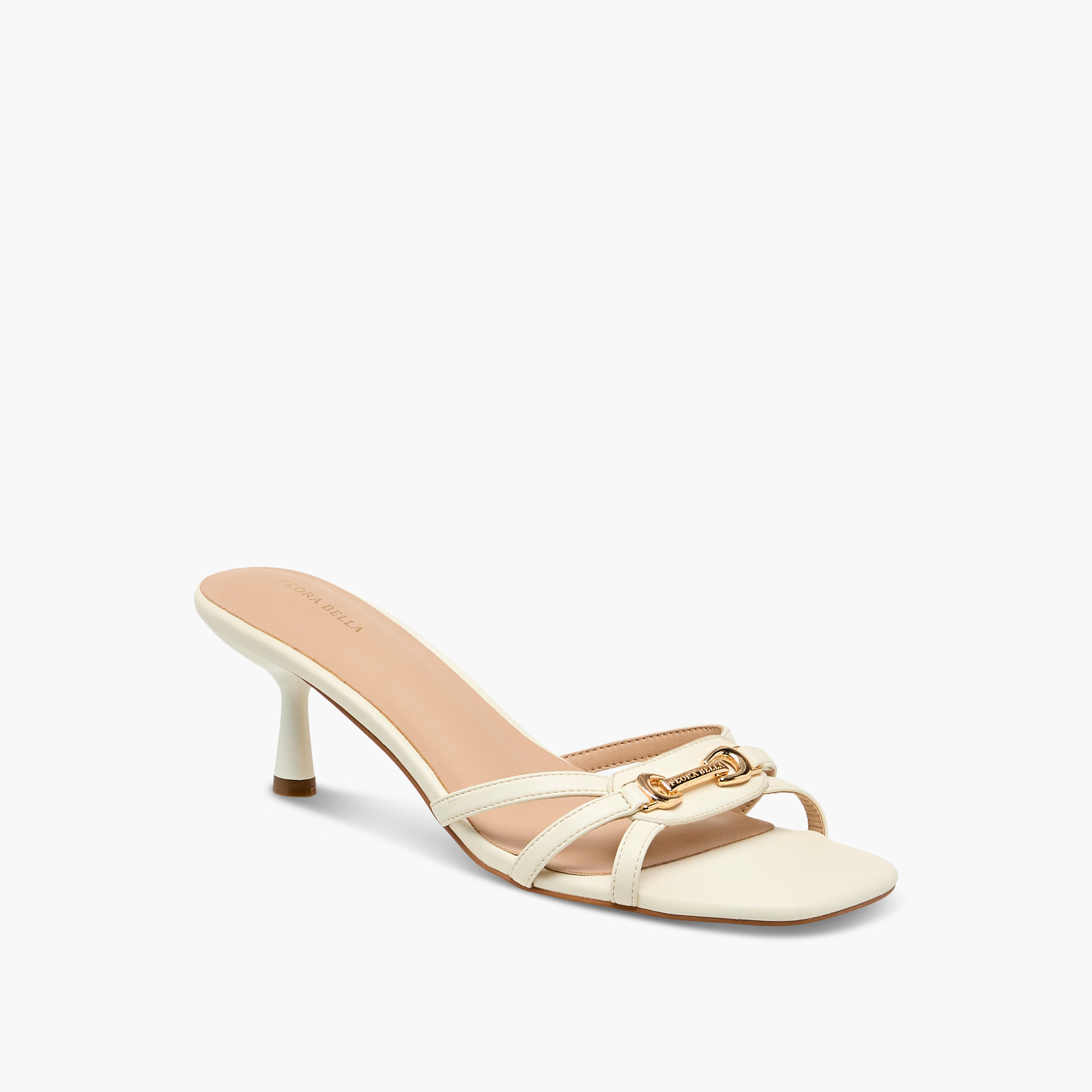 Flora Bella Metal Accent Slip-On Sandals with Flared Heels-women-shoes-sandals-heeled-image-2