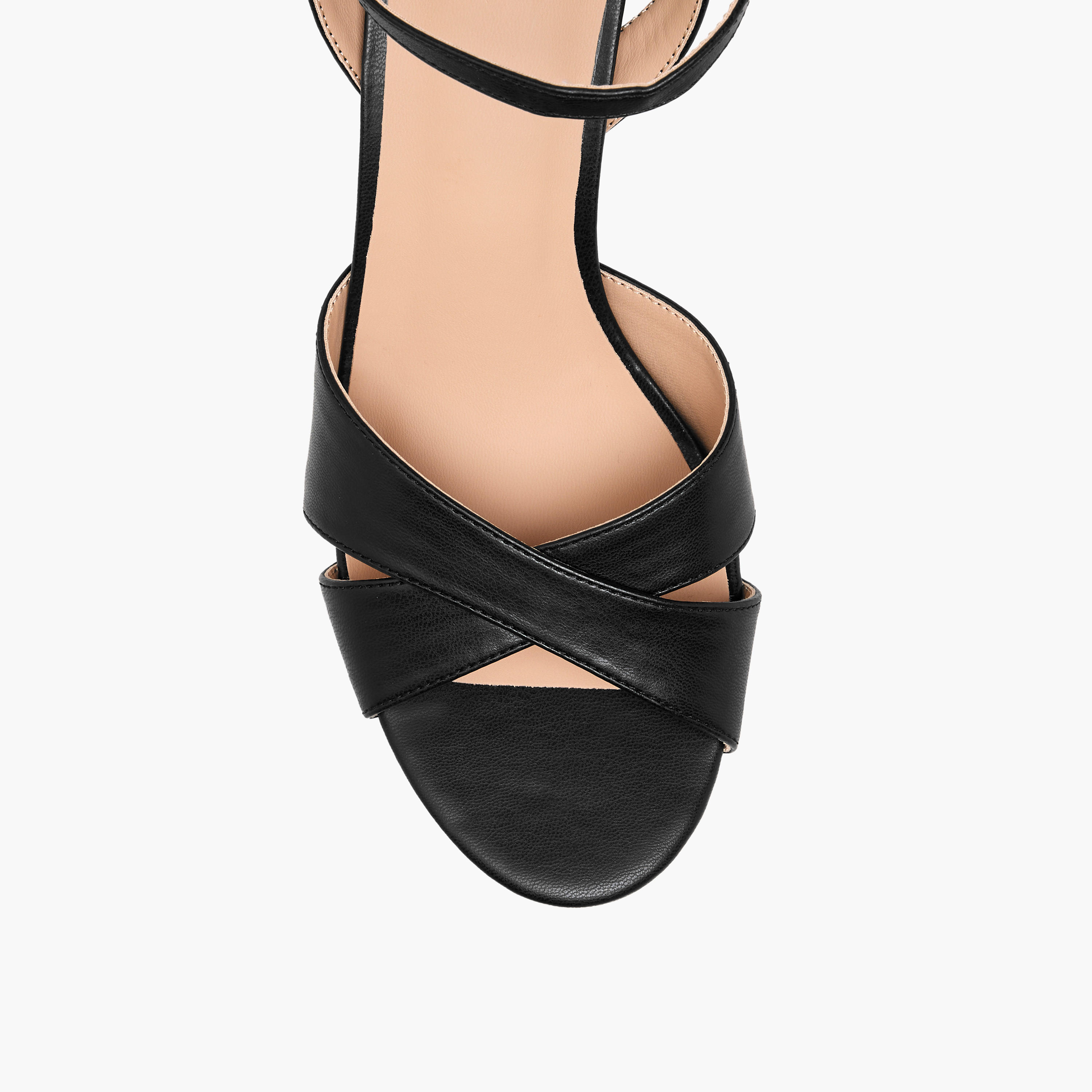 Flora Bella Cross Strap Metallic Block Heel Sandals with Buckle Closure-women-shoes-sandals-heeled-image-4