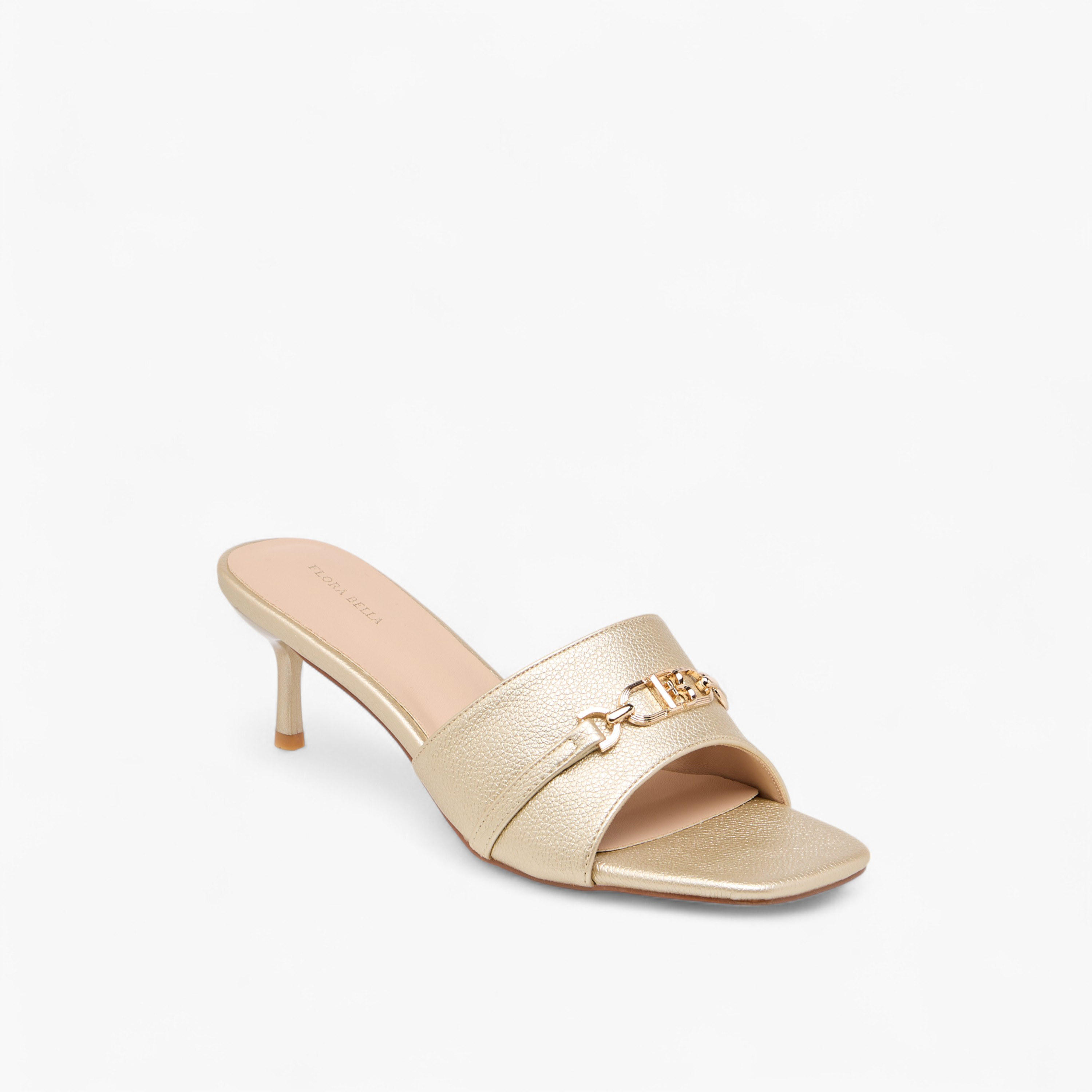 Flora Bella Metal Accent Slip-On Sandals with Stiletto Heels-women-shoes-sandals-heeled-image-2