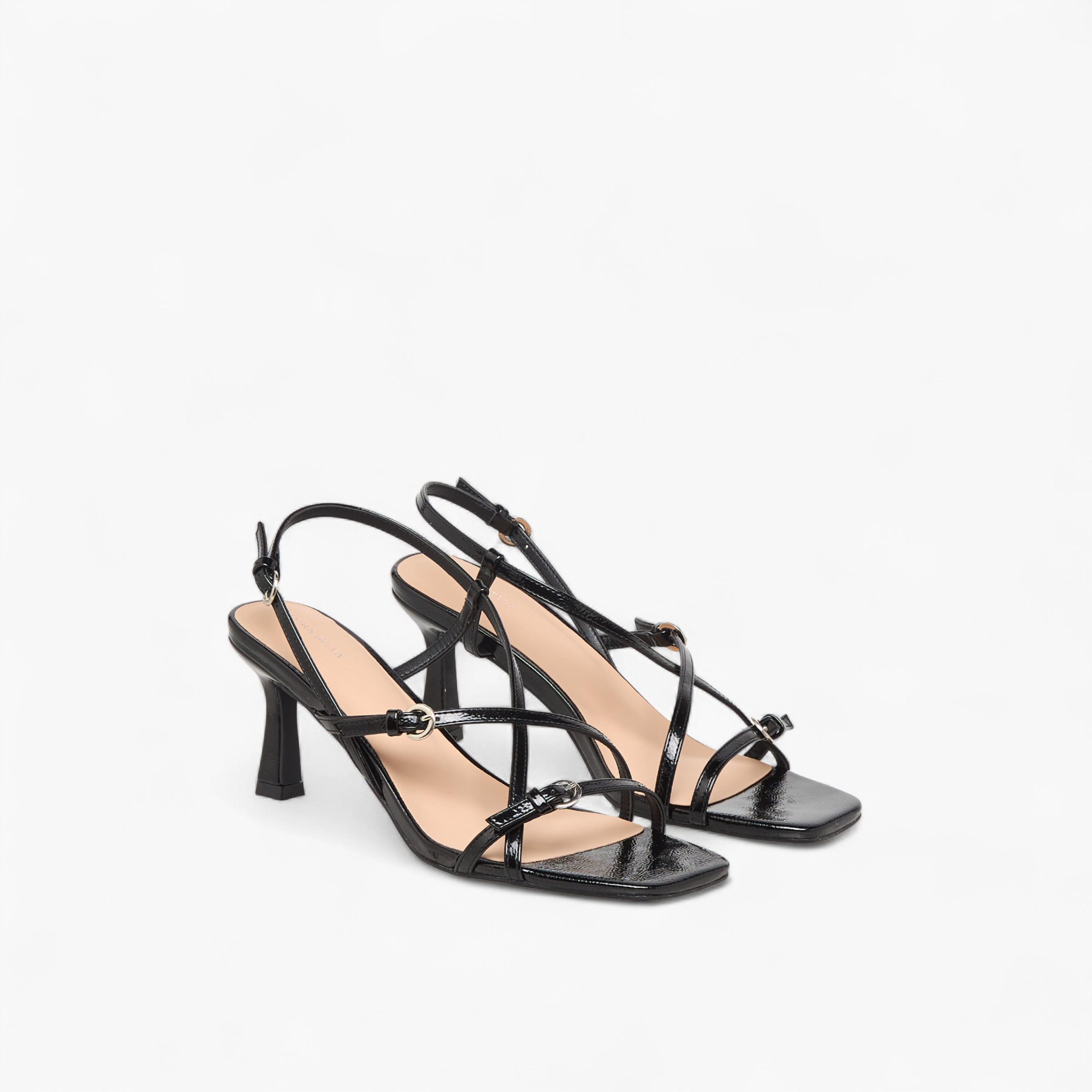 Flora Bella Women Cross Strap Flared Heel Sandals-women-shoes-sandals-heeled-image-1