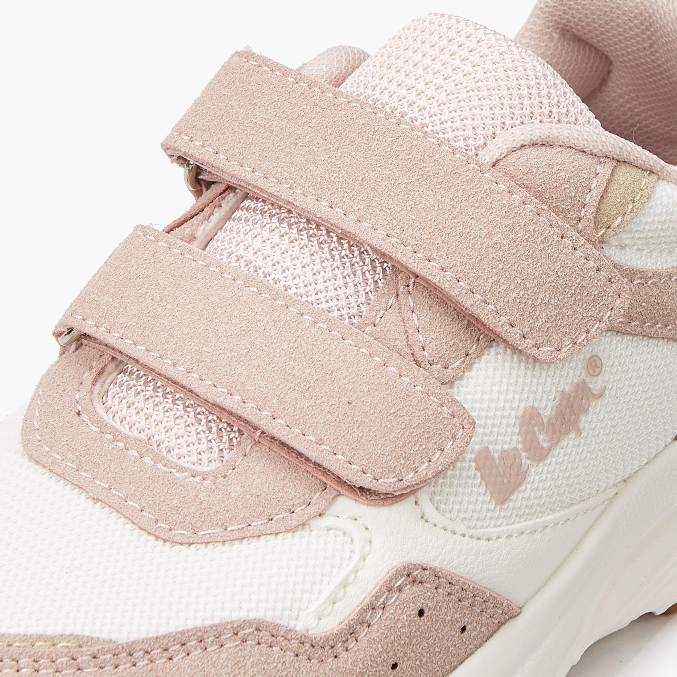 Lee Cooper Girls' Colourblock Sneakers with Hook and Loop Closure-girls-shoes-sneakers-image-4