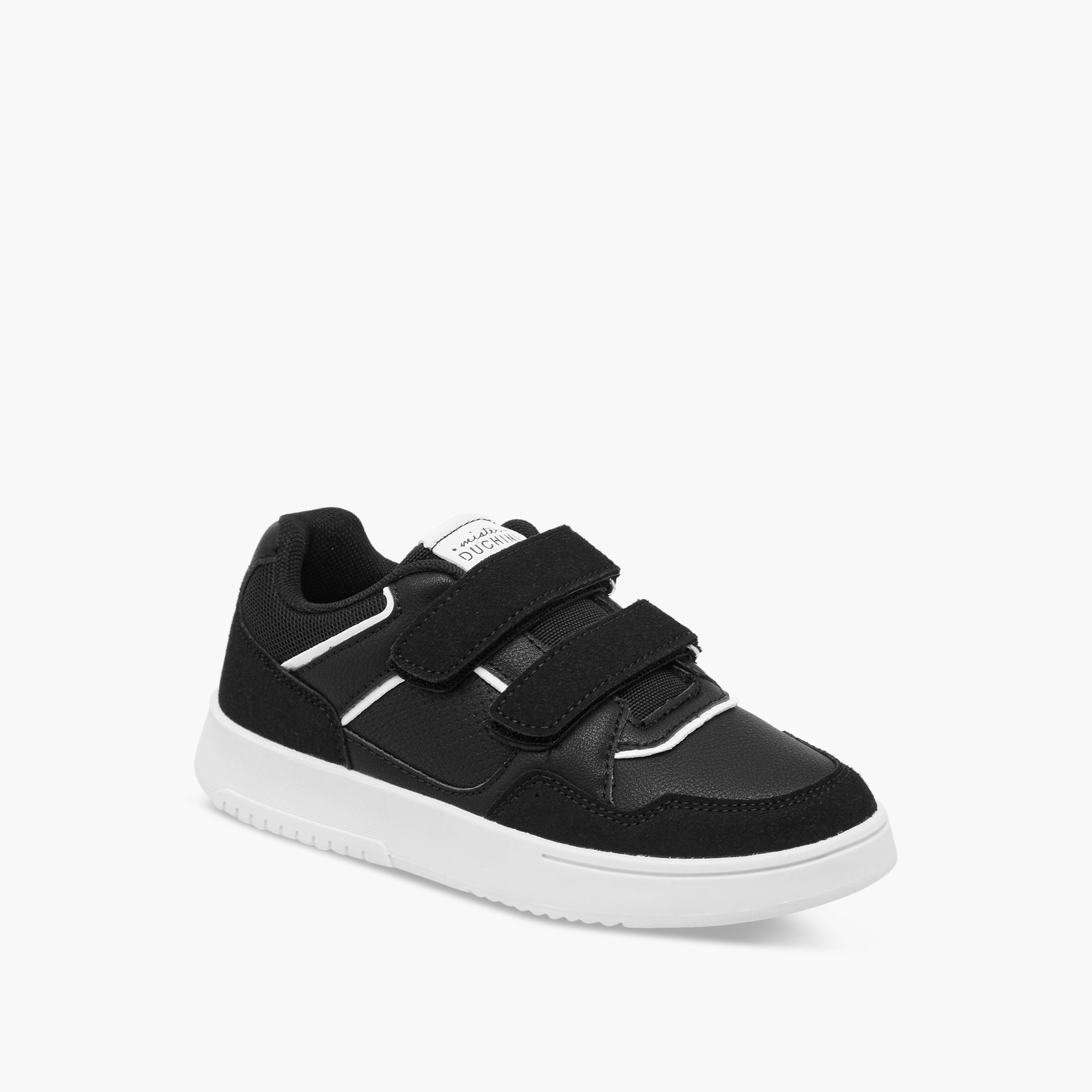 Mister Duchini Panelled Sneakers with Hook and Loop Closure-boys-shoes-sneakers-image-2