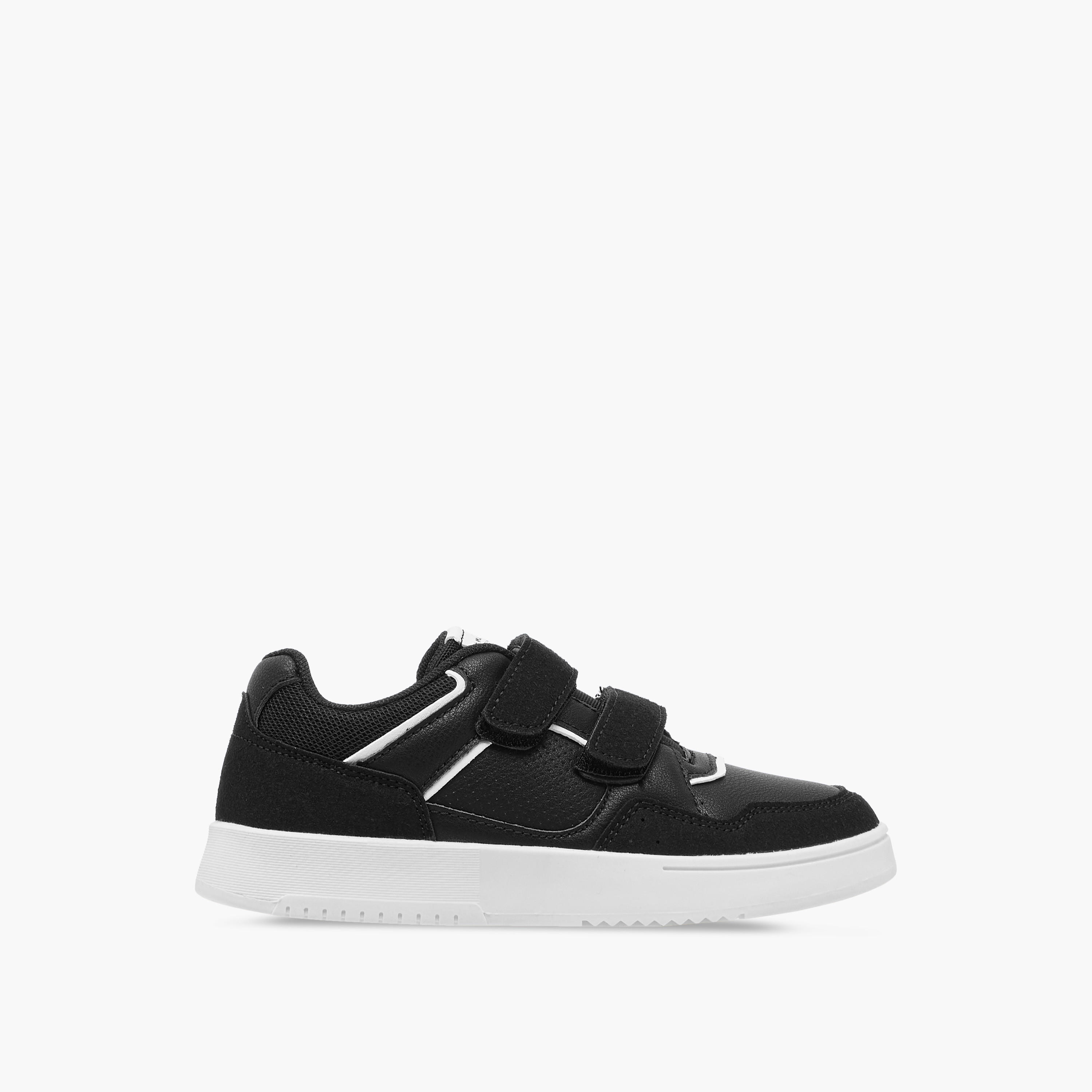 Mister Duchini Panelled Sneakers with Hook and Loop Closure-boys-shoes-sneakers-image-3