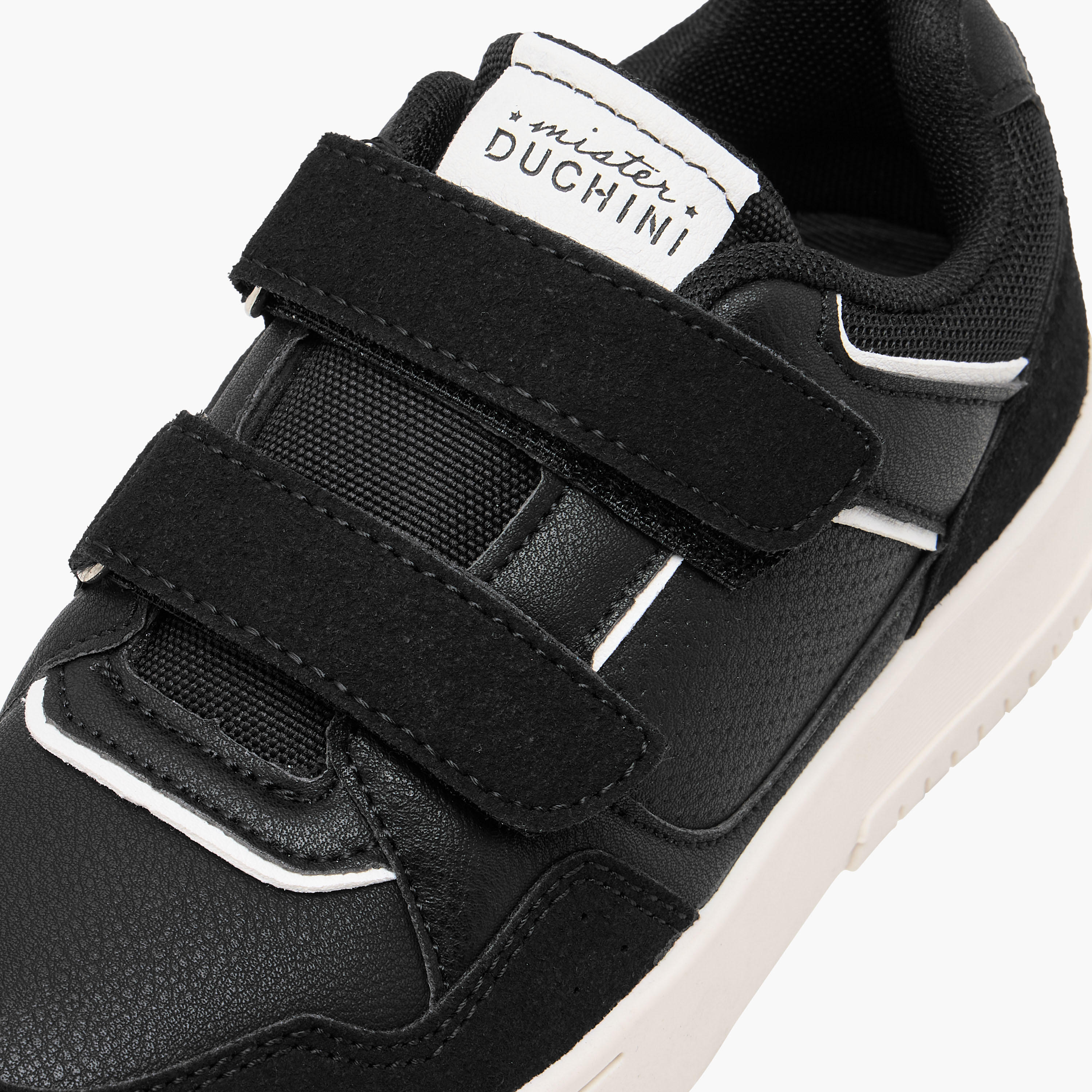 Mister Duchini Panelled Sneakers with Hook and Loop Closure-boys-shoes-sneakers-image-4