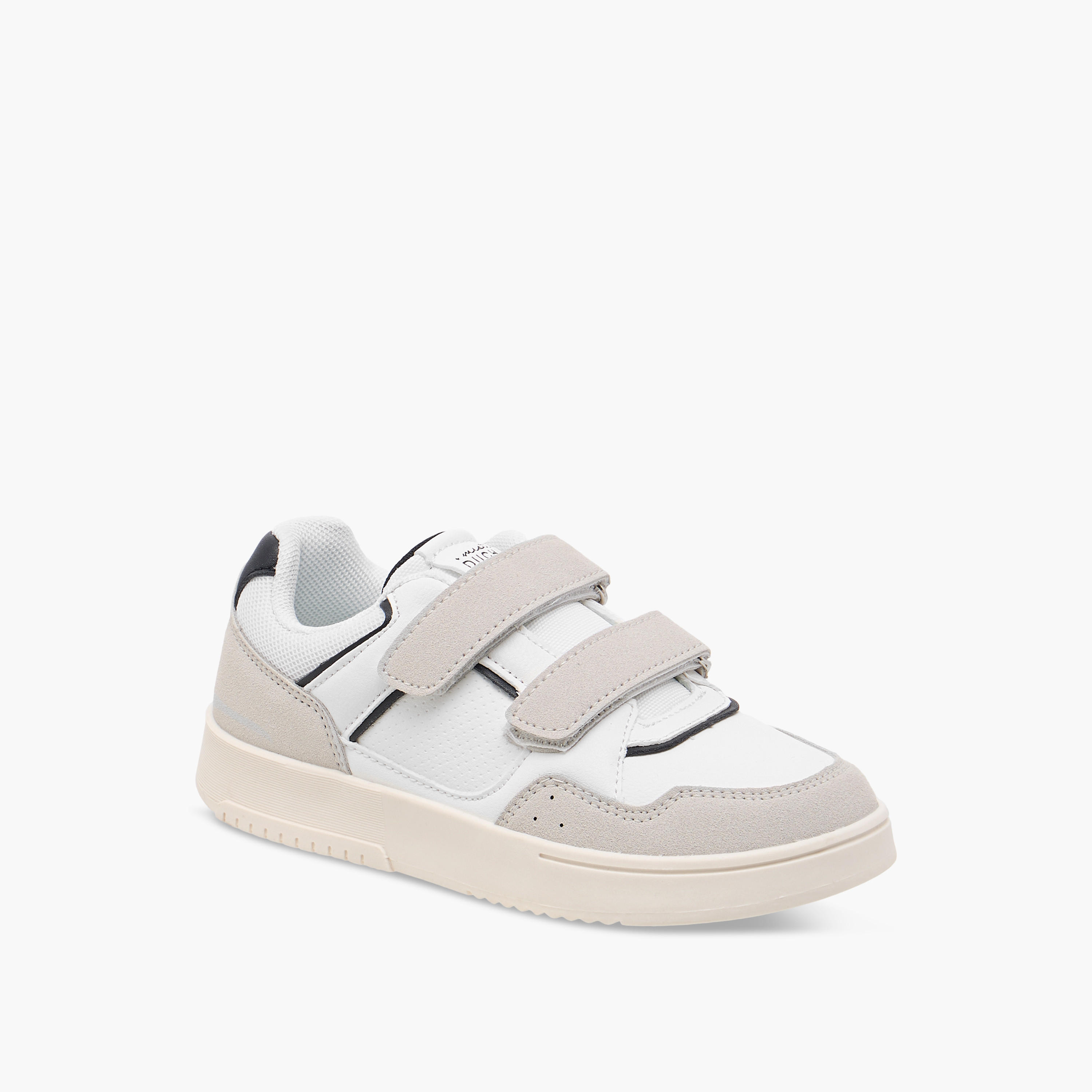 Mister Duchini Panelled Sneakers with Hook and Loop Closure-boys-shoes-sneakers-image-2