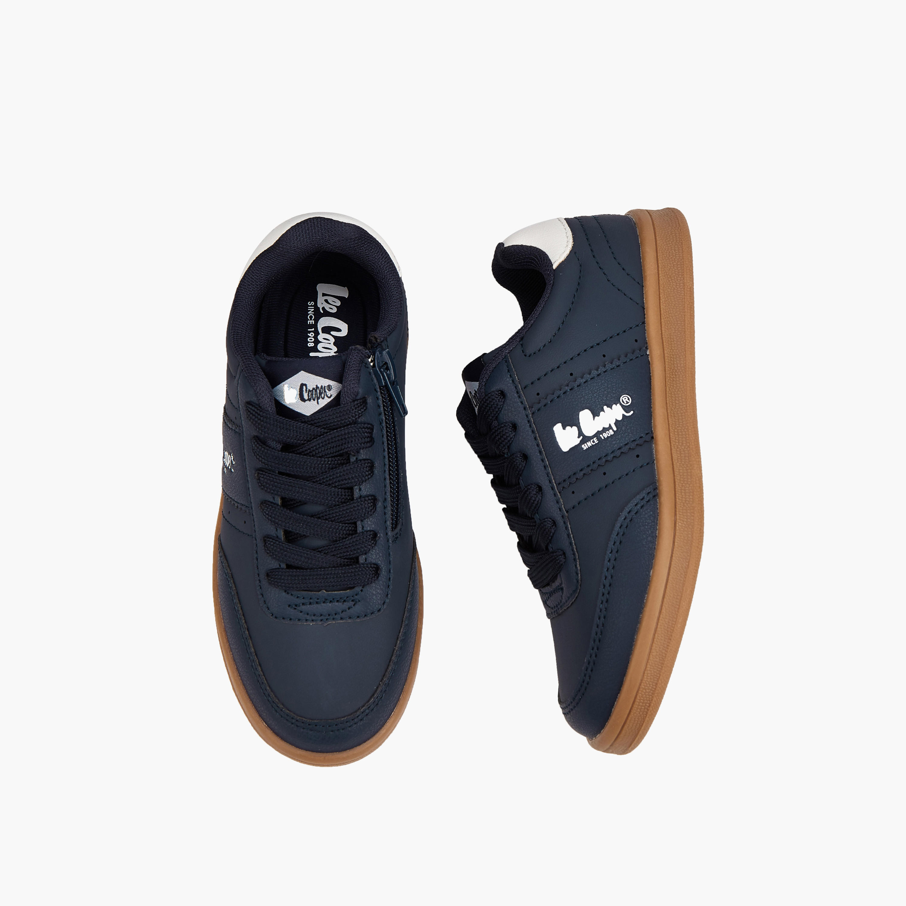 Lee Cooper Boys' Logo Print Lace-Up Sneakers-boys-shoes-sneakers-image-1