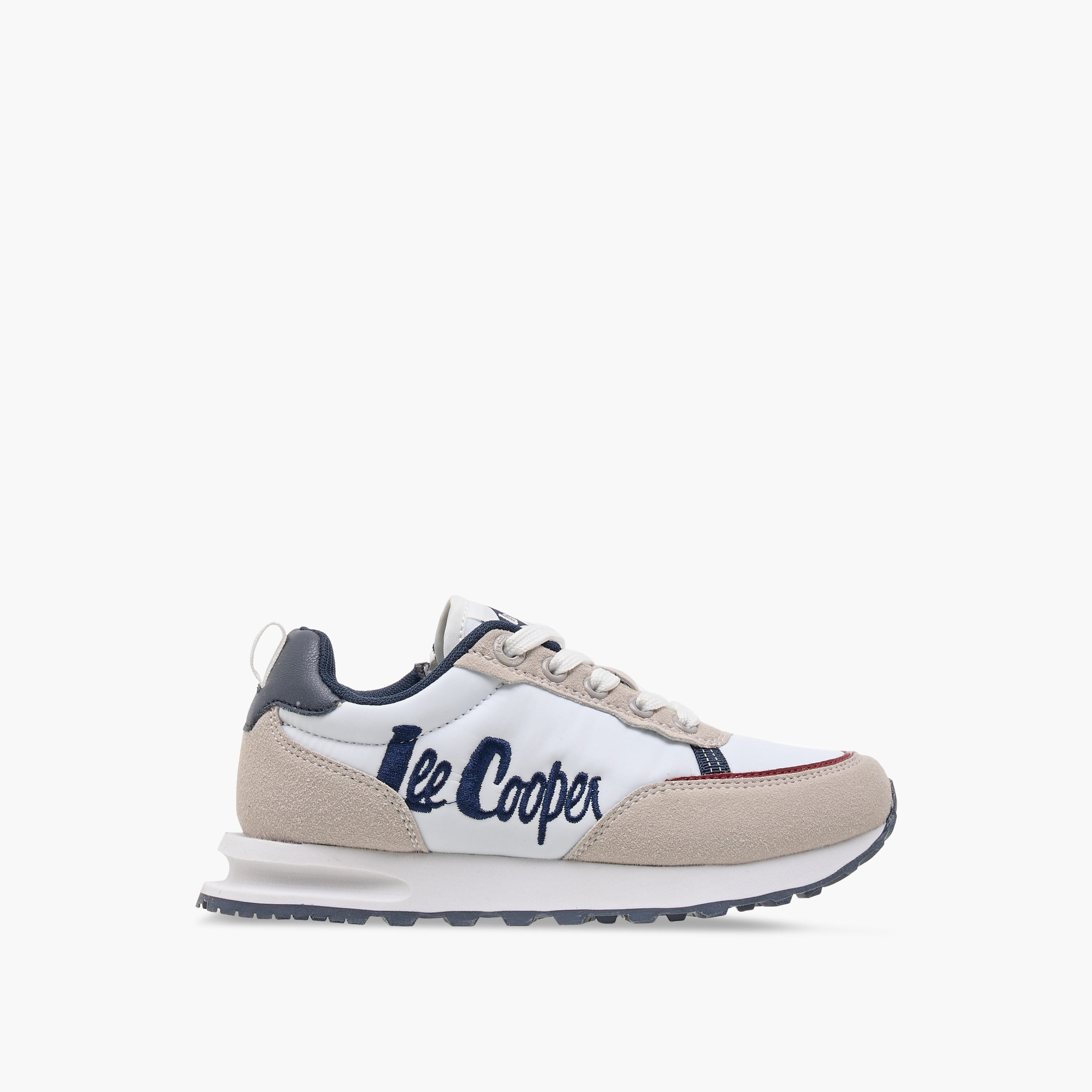 Lee Cooper Boys' Logo Embroidered Sneakers with Lace-Up Closure-boys-shoes-sneakers-image-3