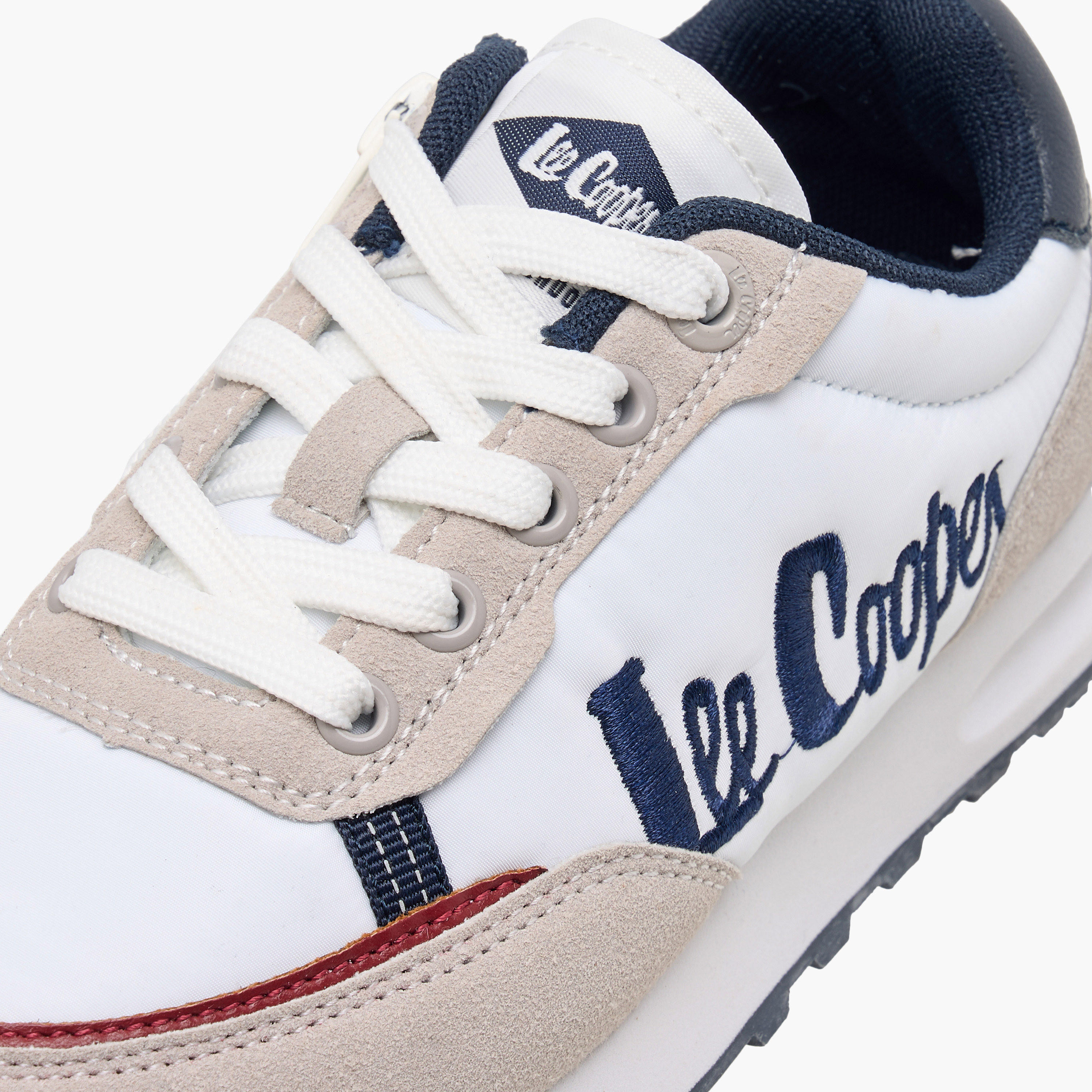 Lee Cooper Boys' Logo Embroidered Sneakers with Lace-Up Closure-boys-shoes-sneakers-image-4