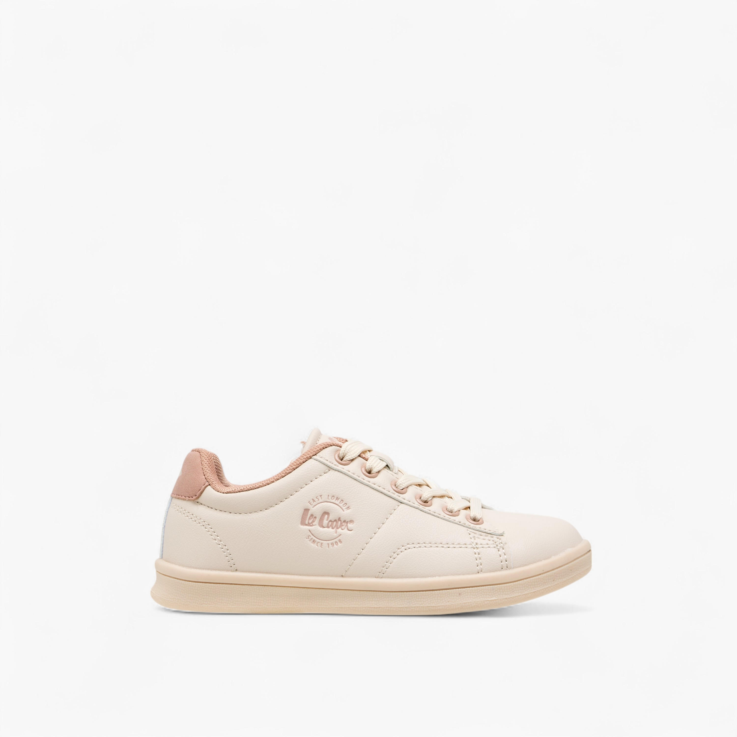 Lee Cooper Girl's Logo Detail Sneakers with Lace-Up Closure-girls-shoes-sneakers-image-3