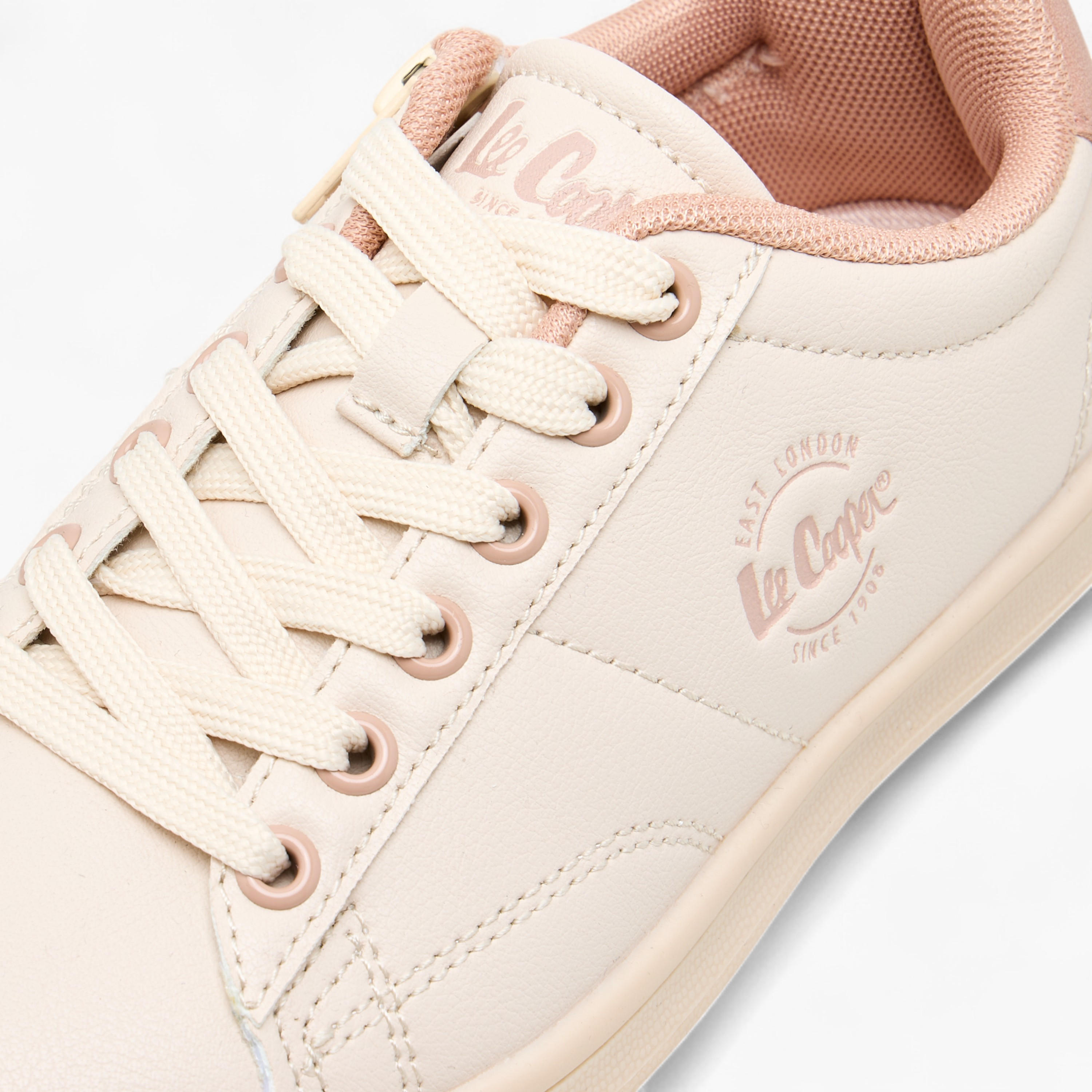 Lee Cooper Girl's Logo Detail Sneakers with Lace-Up Closure-girls-shoes-sneakers-image-4