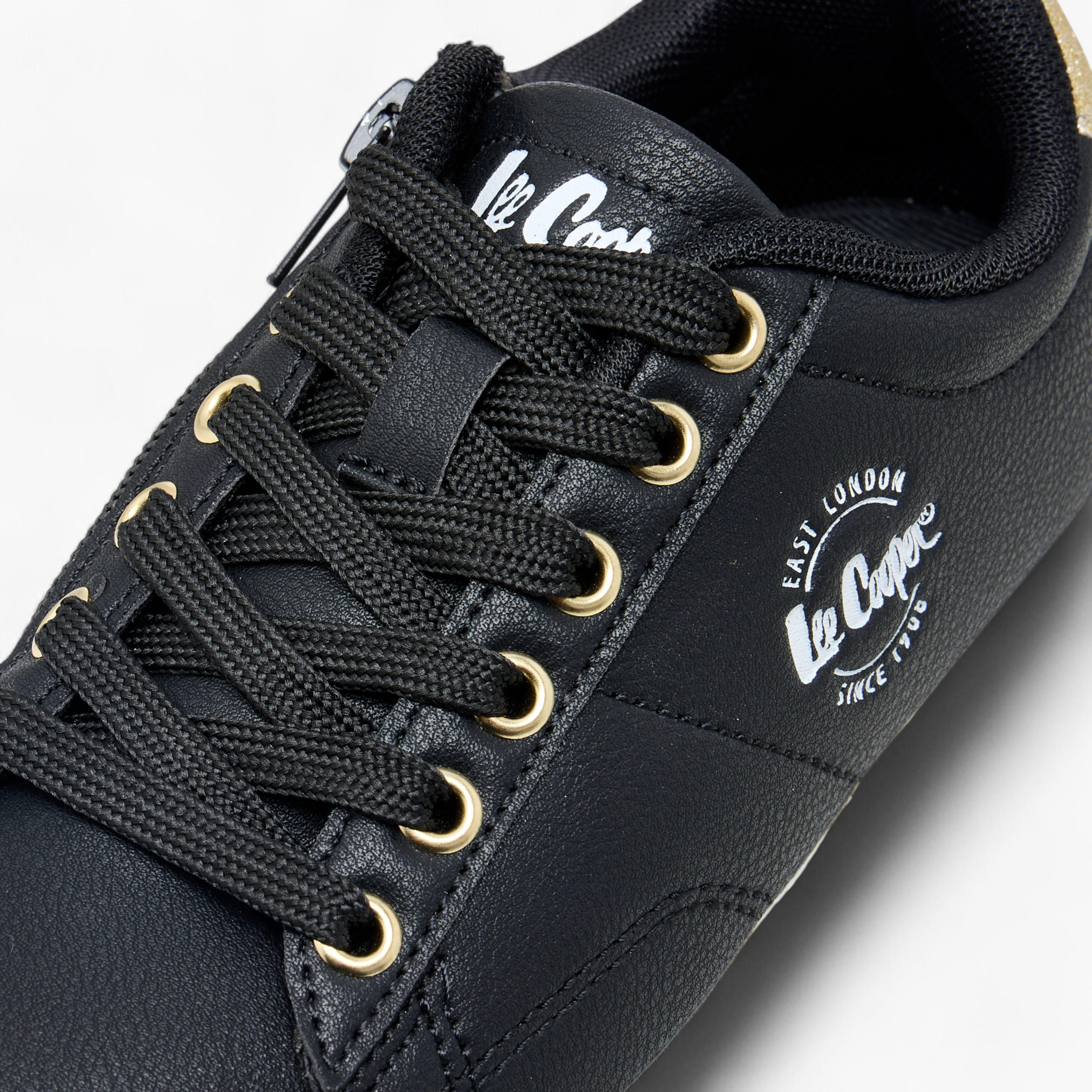 Lee Cooper Girl's Logo Detail Sneakers with Lace-Up Closure-girls-shoes-sneakers-image-4