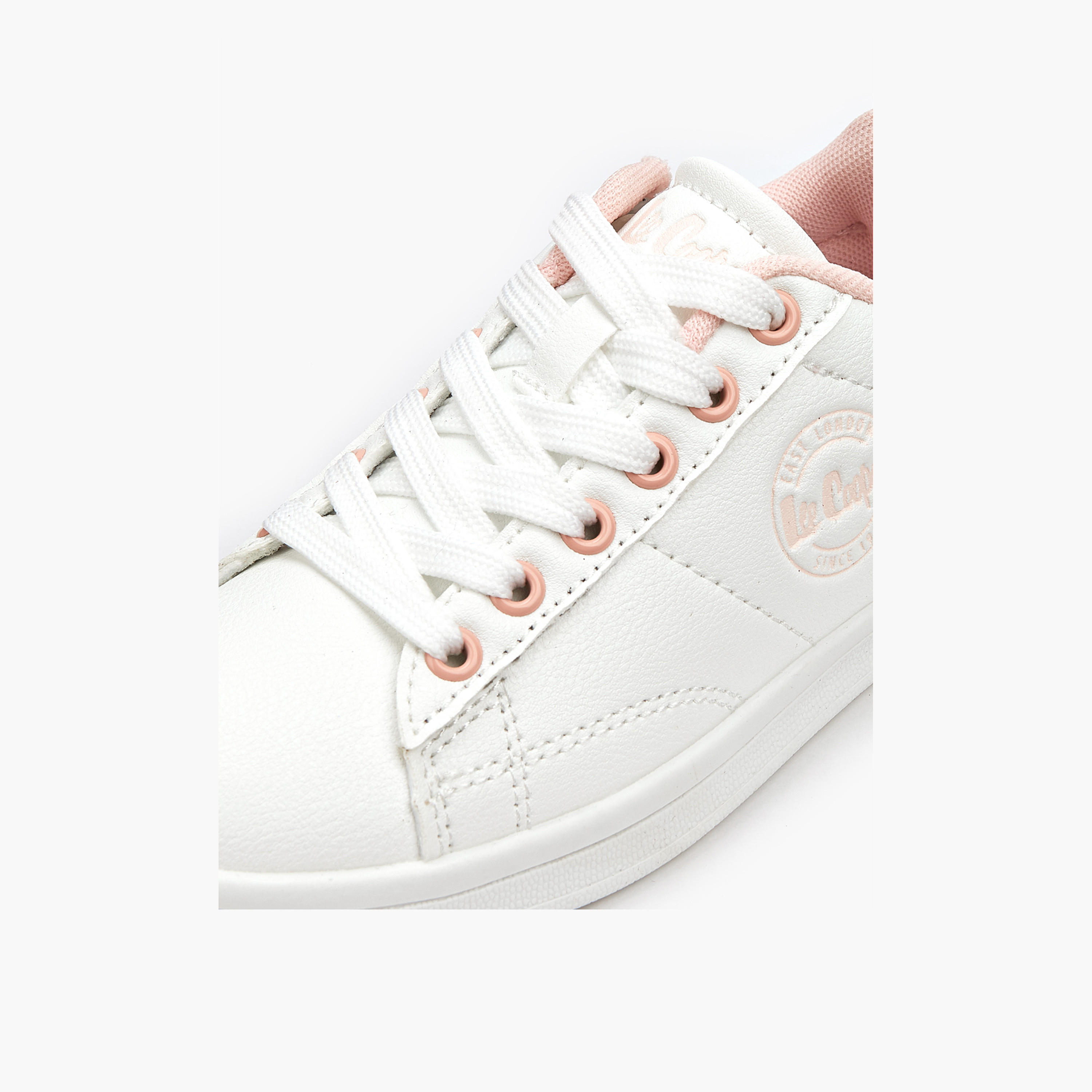 Lee Cooper Girl's Logo Detail Sneakers with Lace-Up Closure-girls-shoes-sneakers-image-5