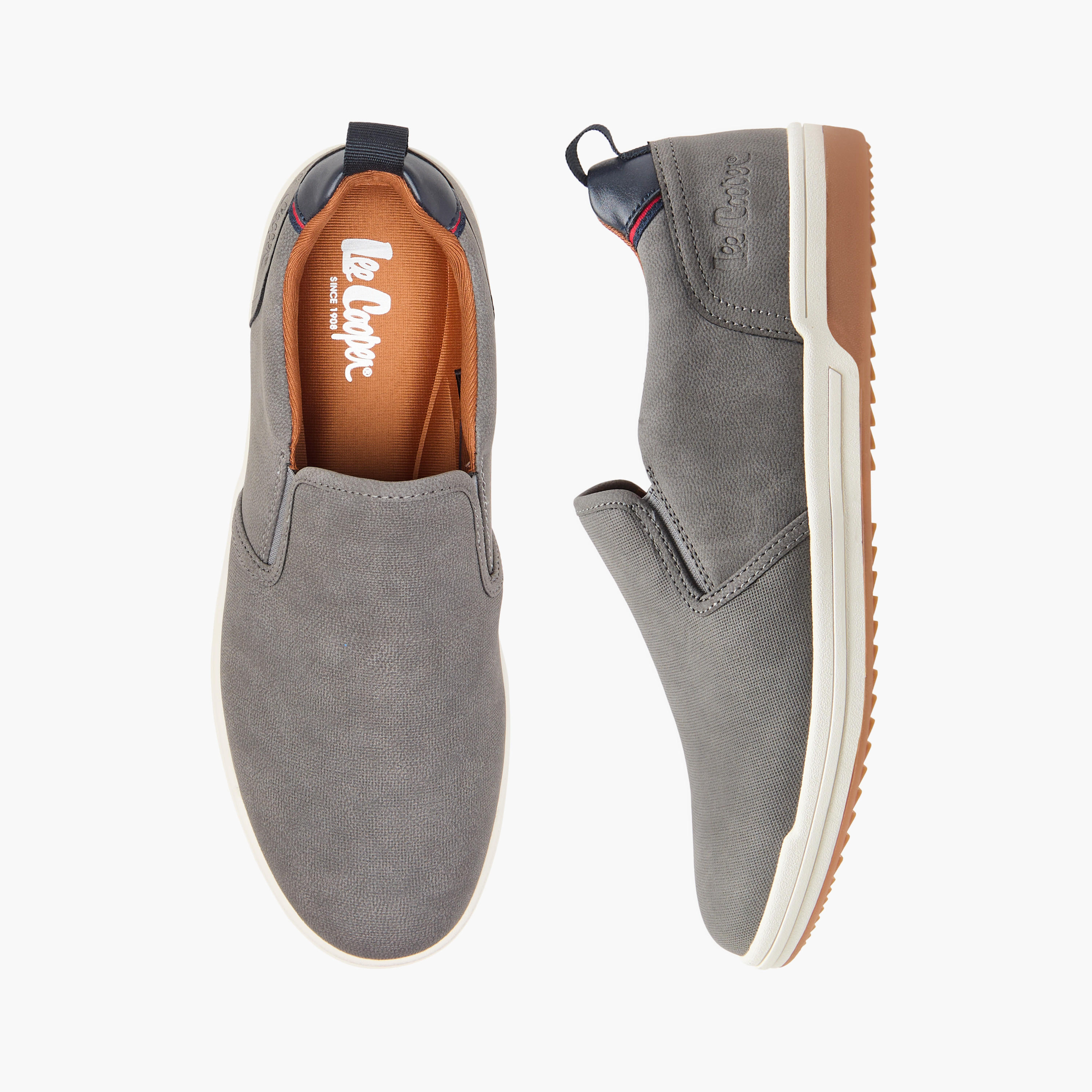 Lee Cooper Men's Solid Slip-On Loafers with Pull Tabs-men-shoes-loafersandmoccasins-image-1