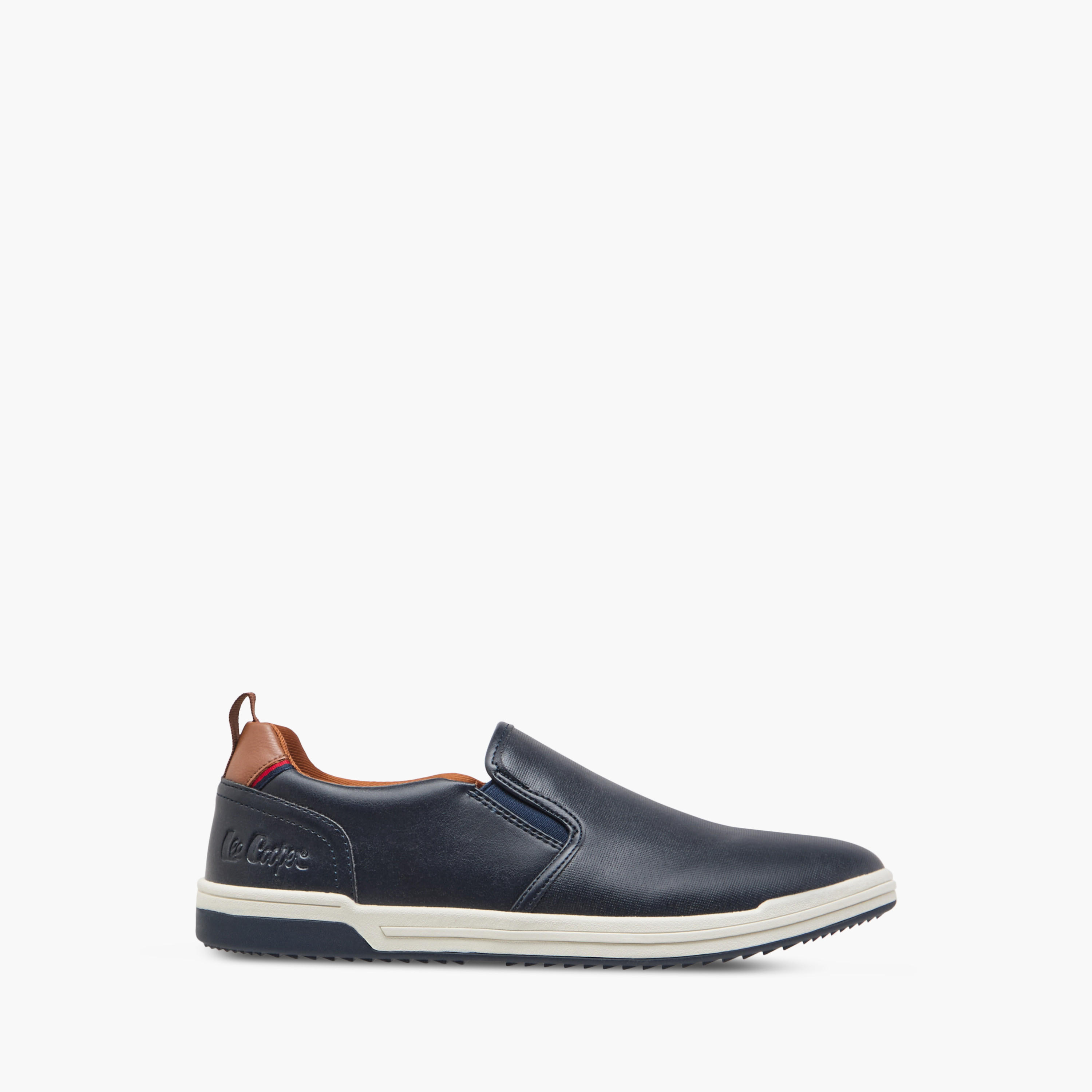 Lee Cooper Men's Solid Slip-On Loafers with Pull Tabs-men-shoes-loafersandmoccasins-image-3