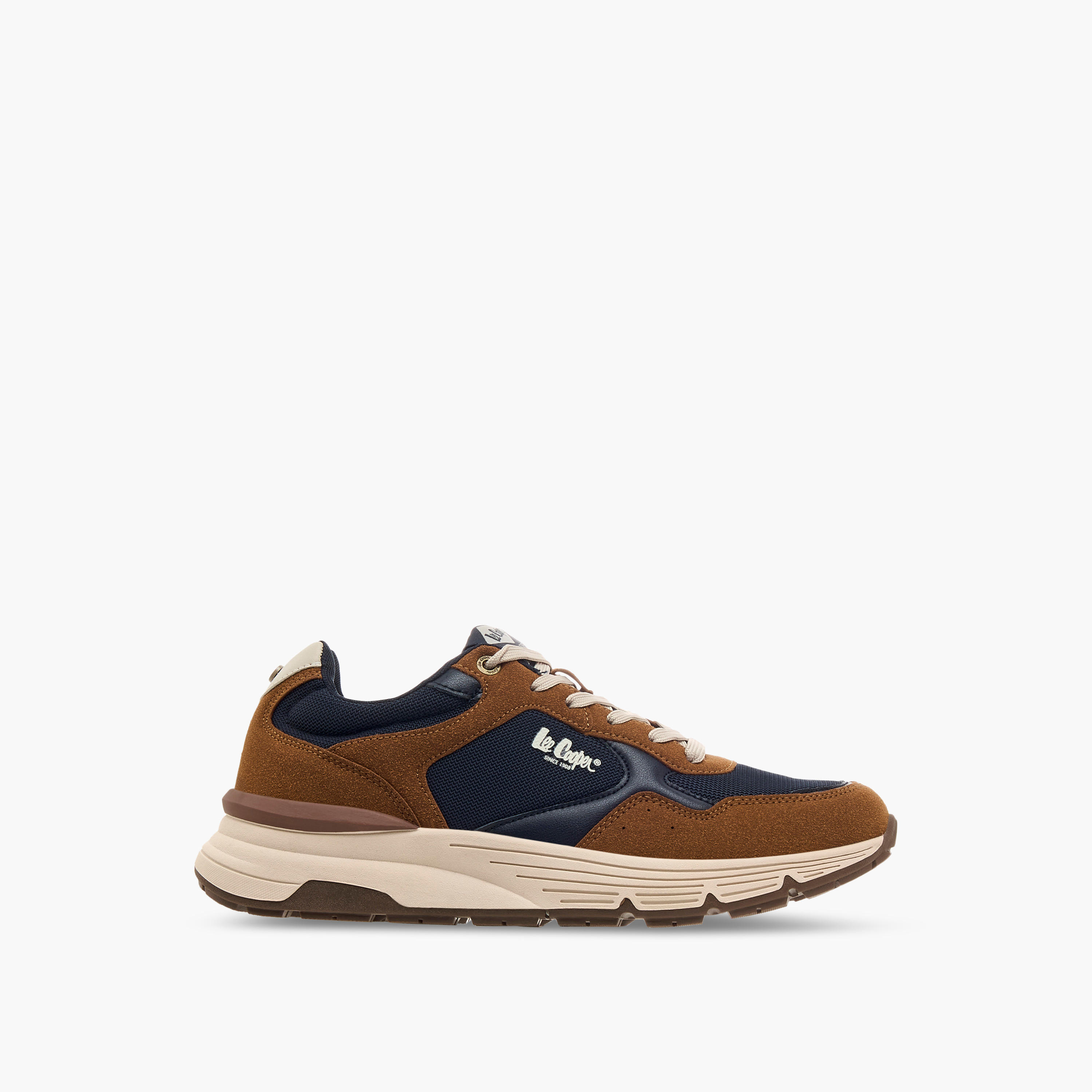 Lee Cooper Men Panelled Lace-Up Sneakers-men-shoes-sneakers-image-3