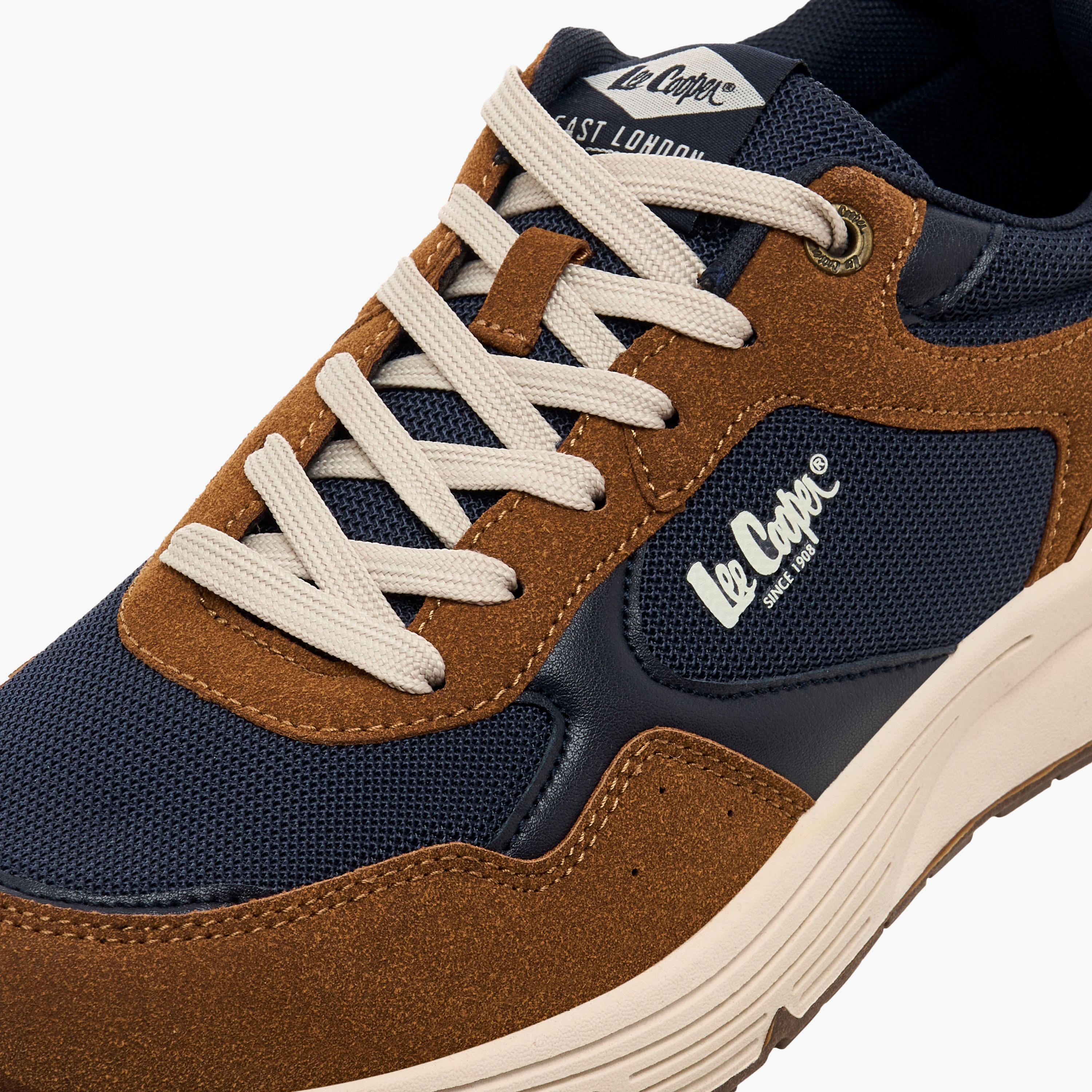 Lee Cooper Men Panelled Lace-Up Sneakers-men-shoes-sneakers-image-4