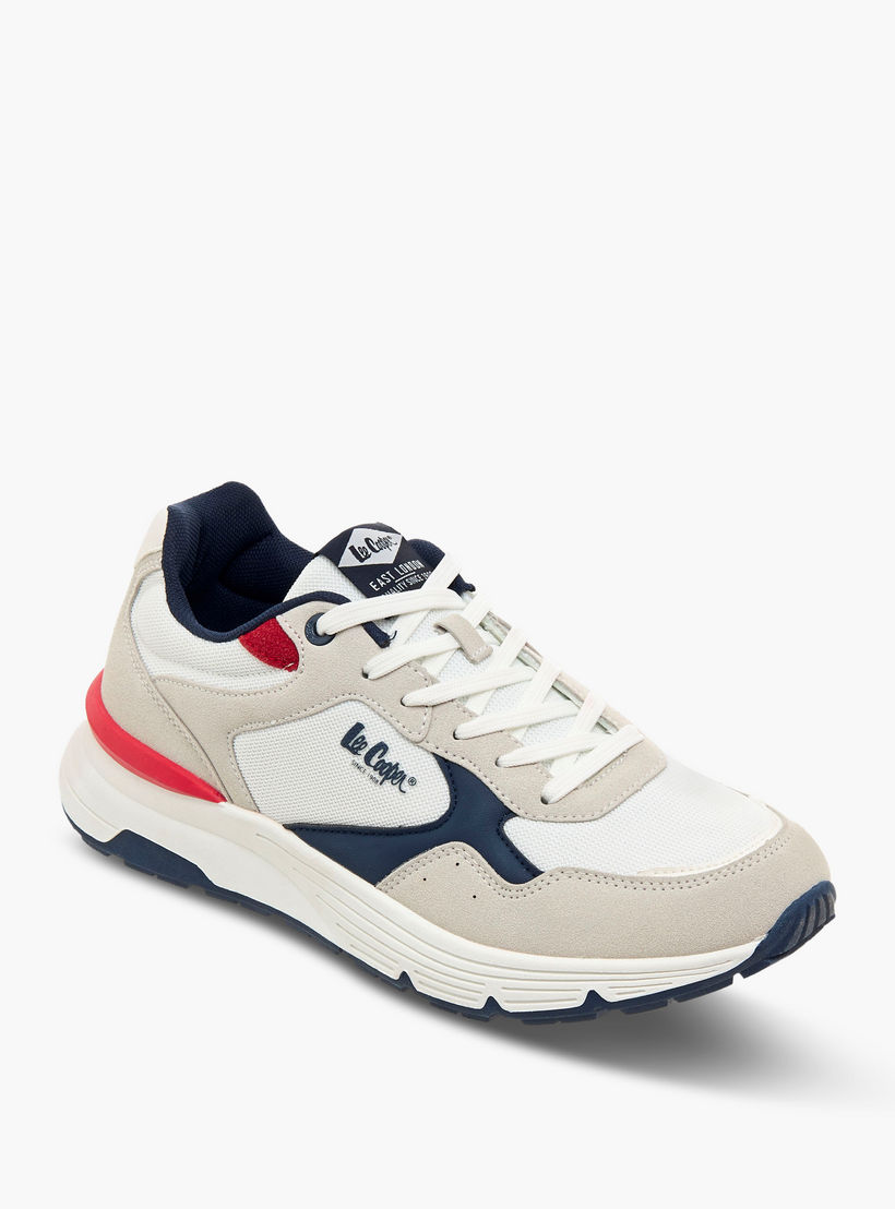 Lee Cooper Men Panelled Lace-Up Sneakers-men-shoes-sneakers-image-3